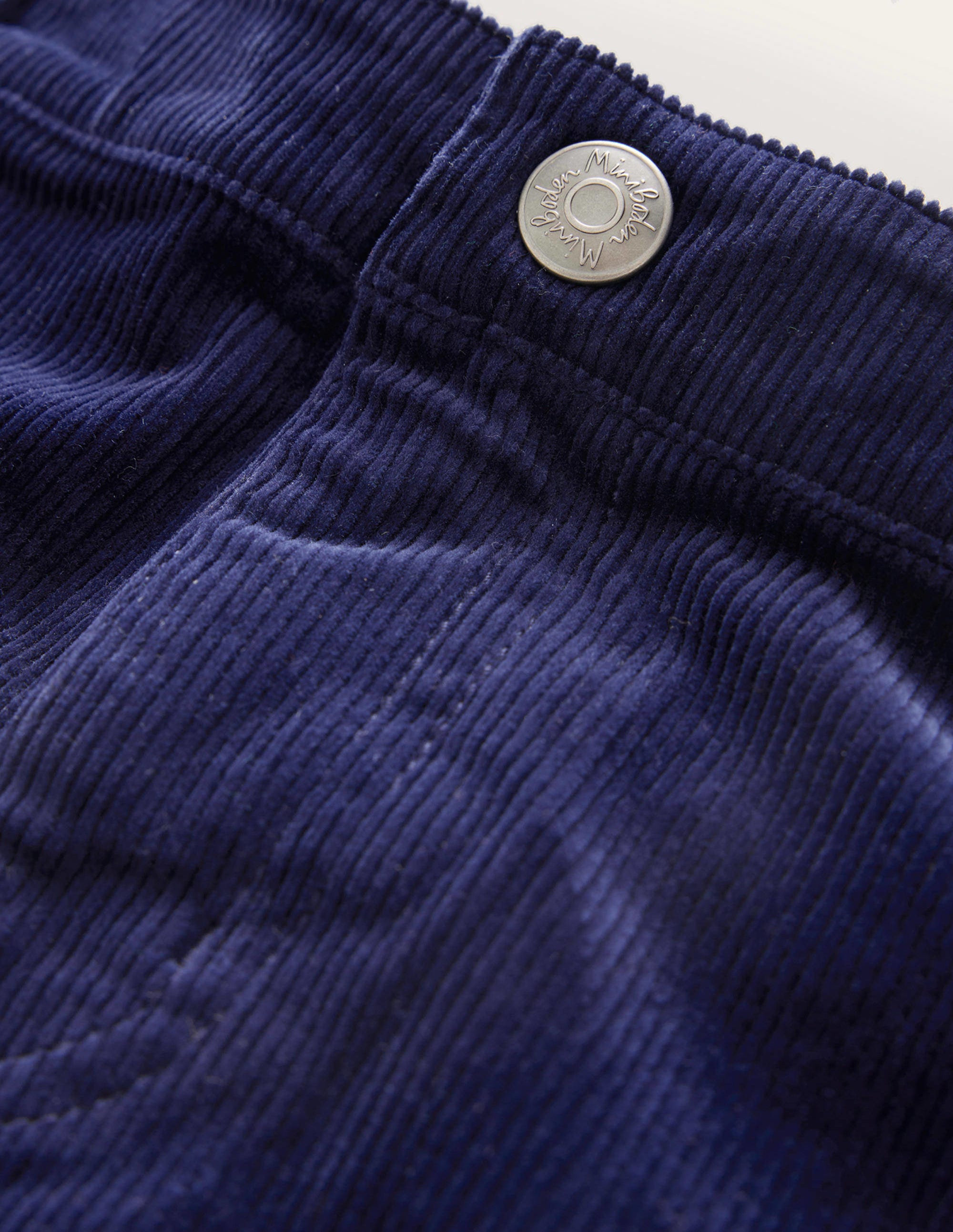 Straight Leg Cord Pants-College Navy - Image 3
