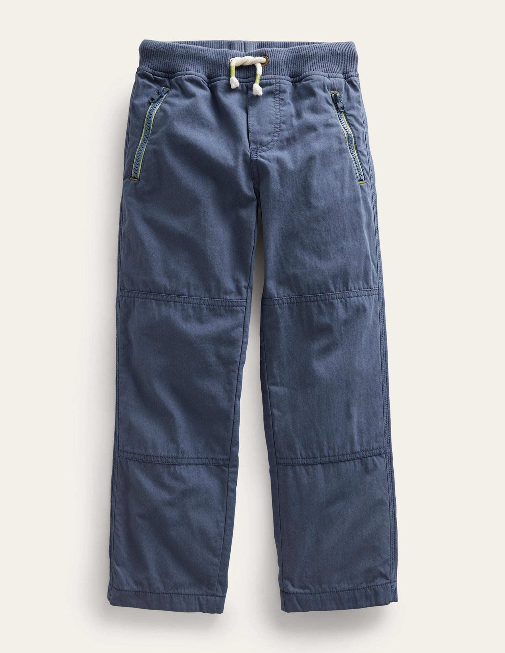 Cosy Lined Pants-Robot Blue-1