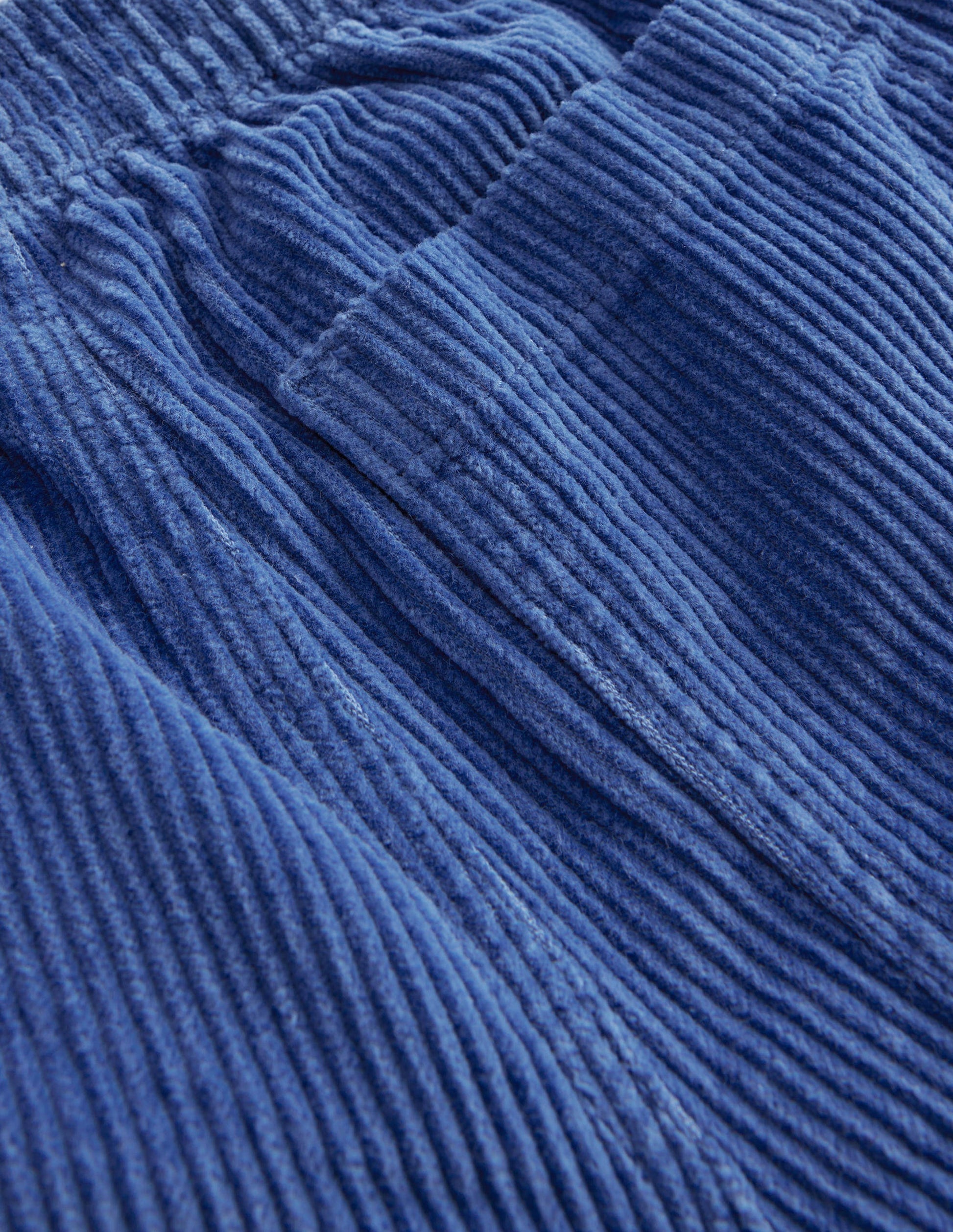 Chunky Pull-on Cord Pants-Delft Blue-3