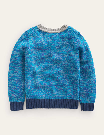 Twist Sweater-Turquoise Twist