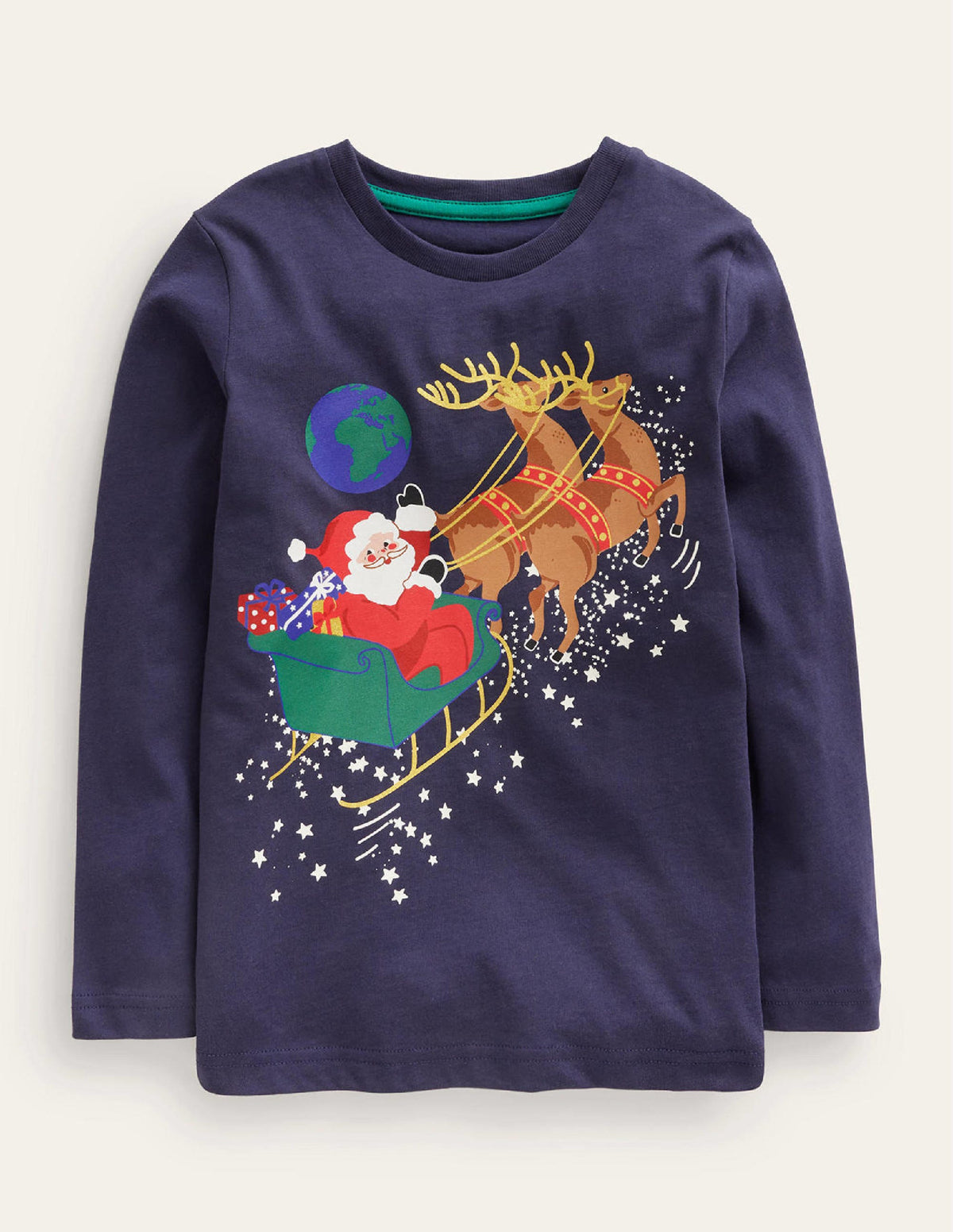 Sleigh T-shirt-French Navy-1