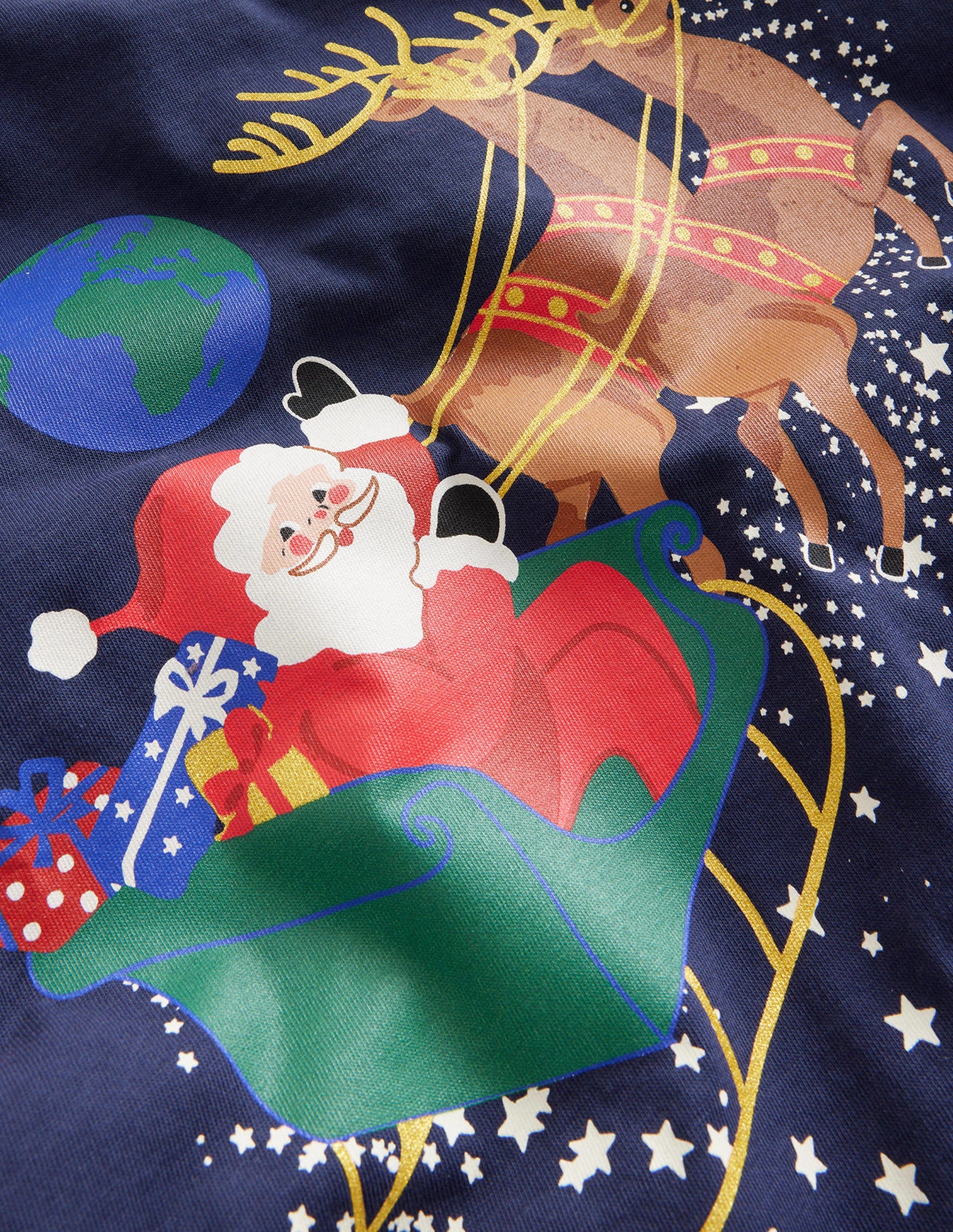 Sleigh T-shirt-French Navy-3