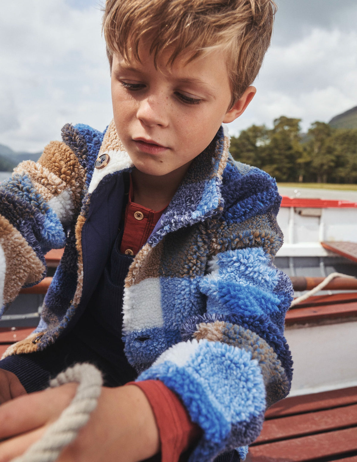 Ultimate Cosy Borg Jacket-Multi Check - Image 4