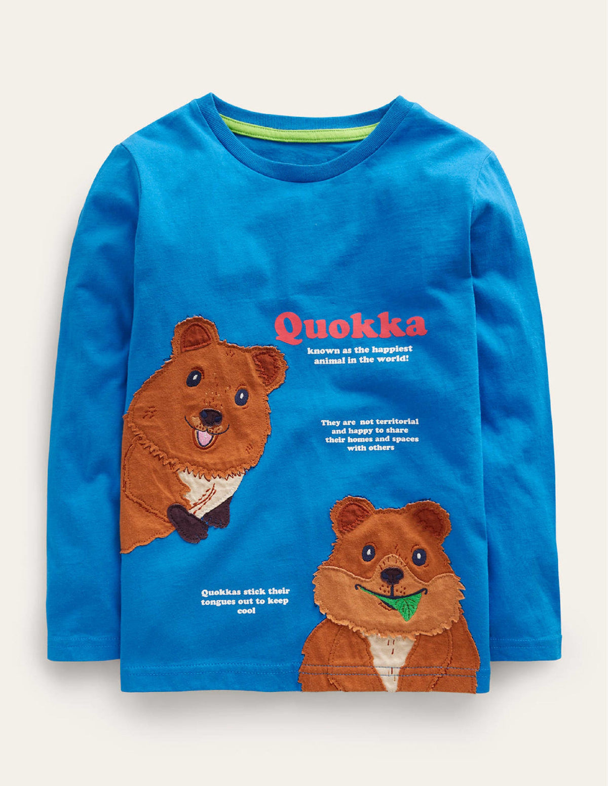 Quokka Educational T-shirt-Egyptian Blue Quokka - Image 1