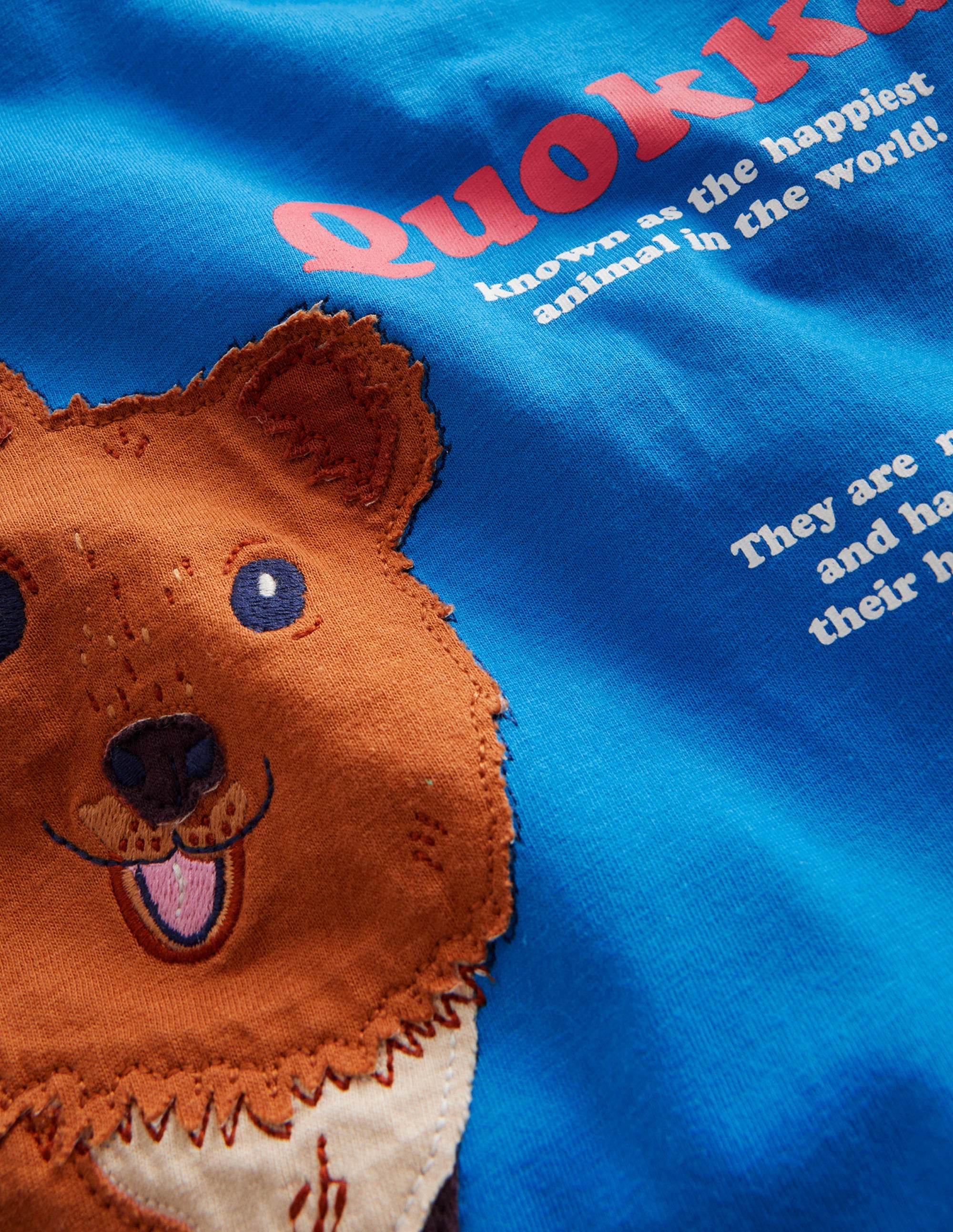 Quokka Educational T-shirt-Egyptian Blue Quokka - Image 3