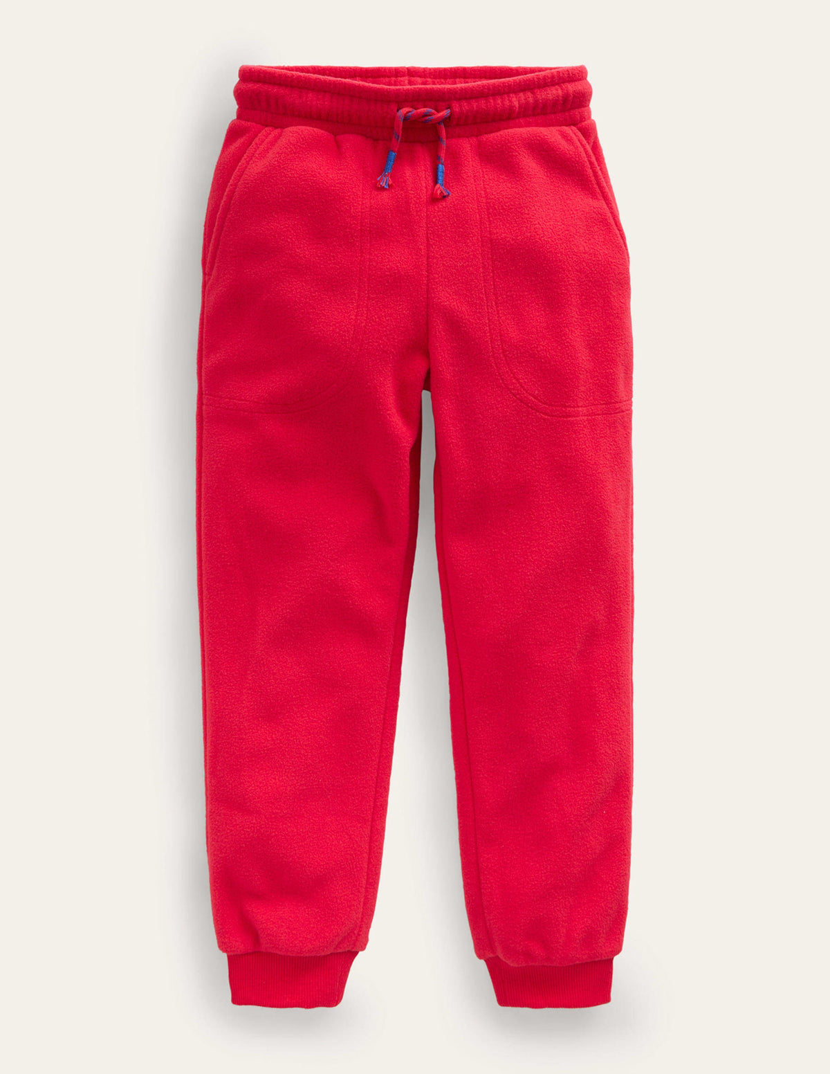 Fleece Sweatpants-Rockabilly Red - Image 1
