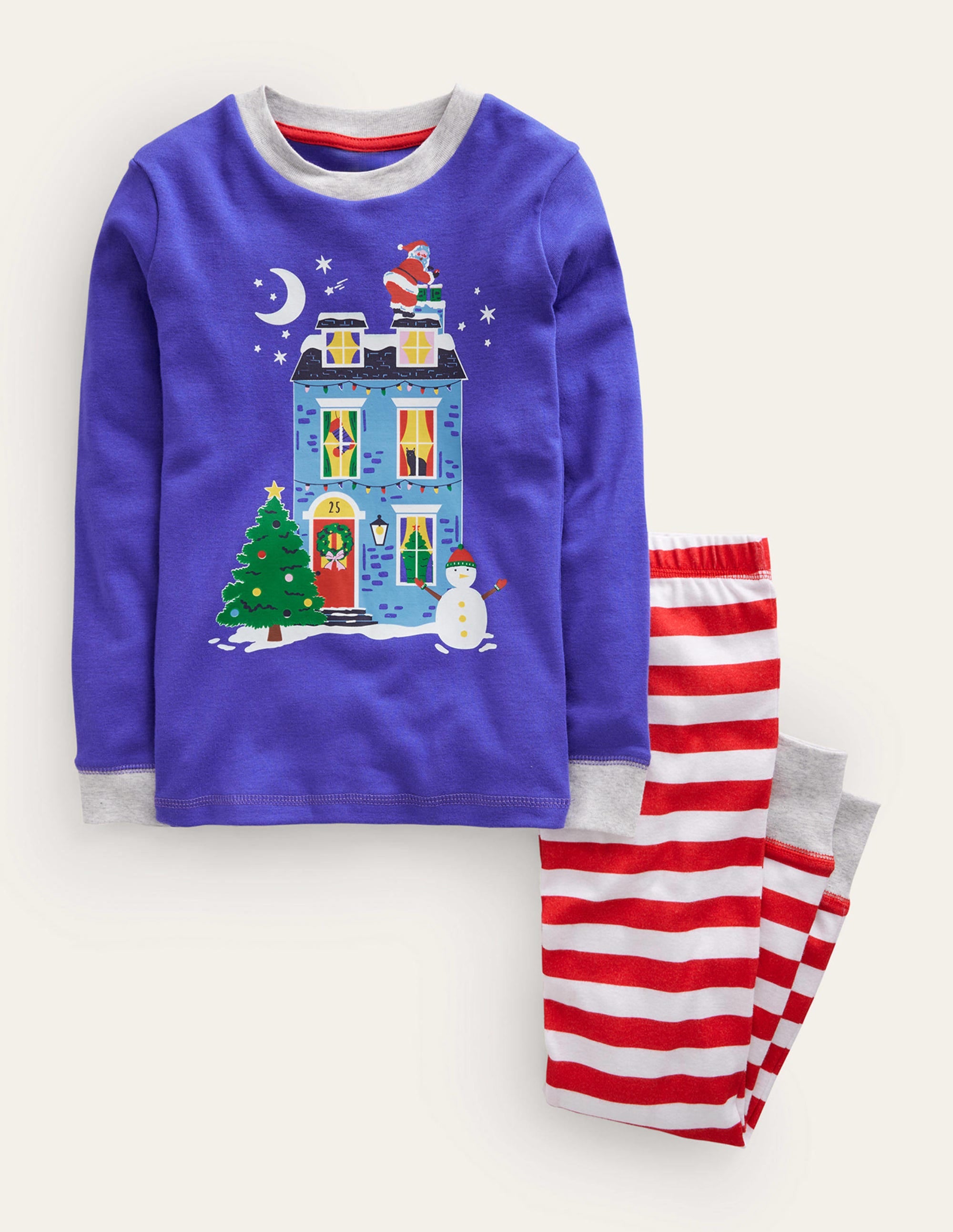 Logo Glow-in-the-dark Pajamas-Blue House - Image 1