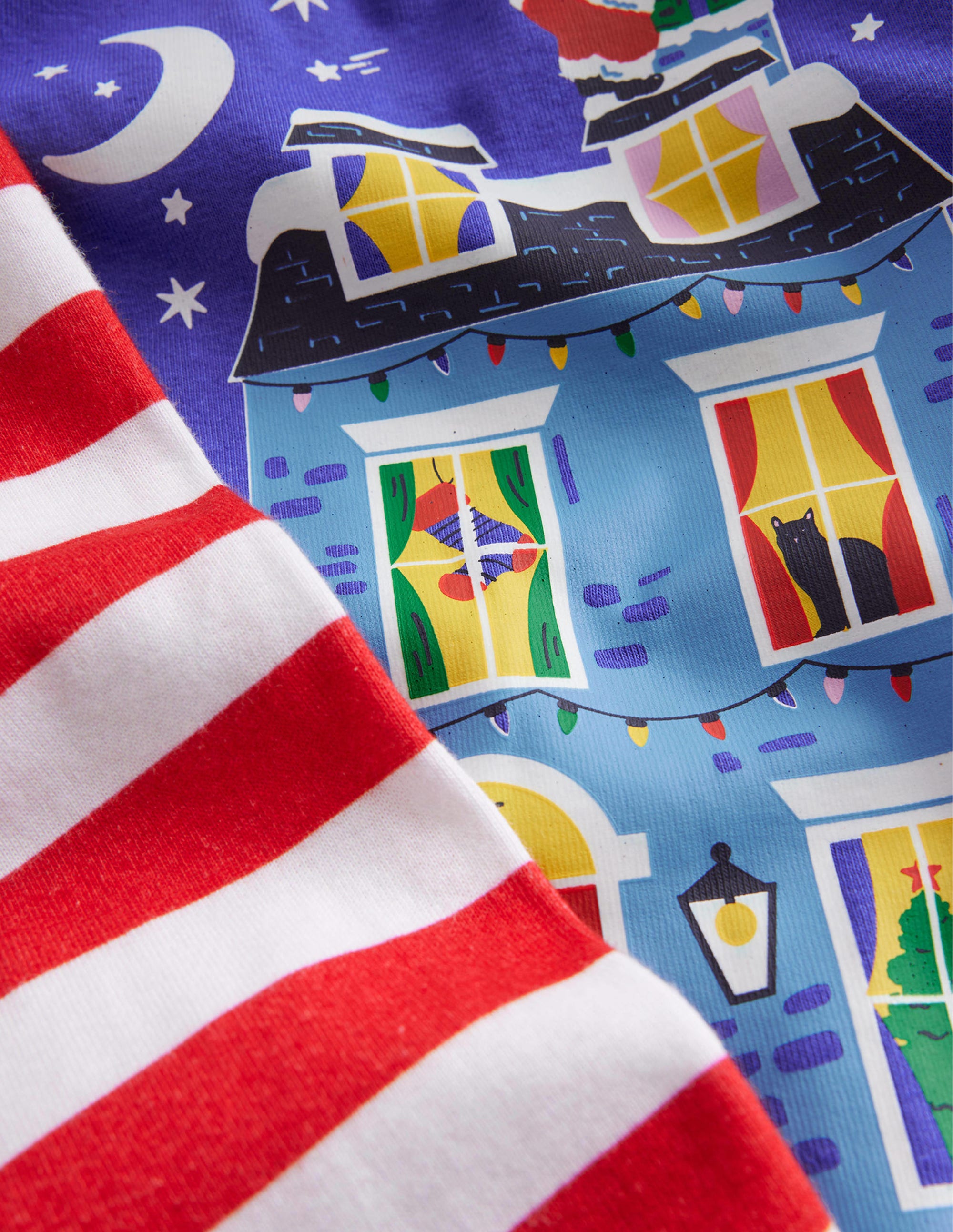Logo Glow-in-the-dark Pajamas-Blue House - Image 3