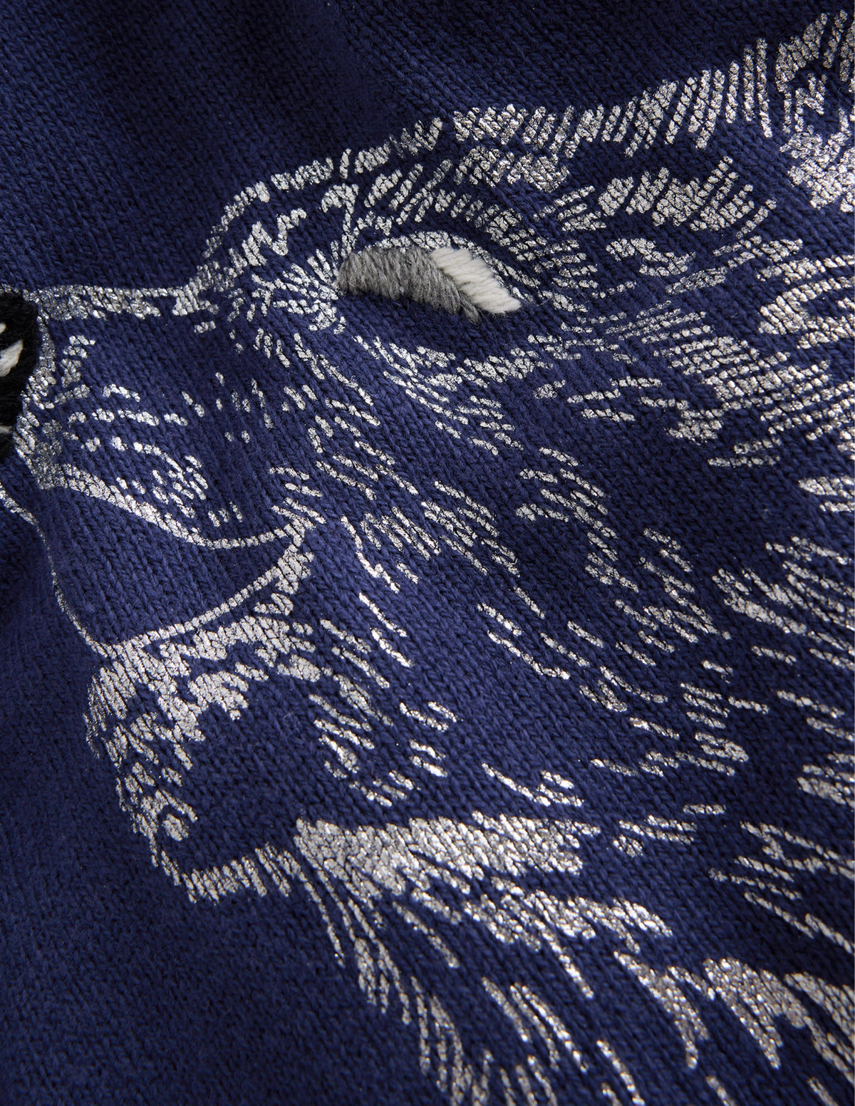 Fun Cosy Sweater-French Navy Wolf - Image 3