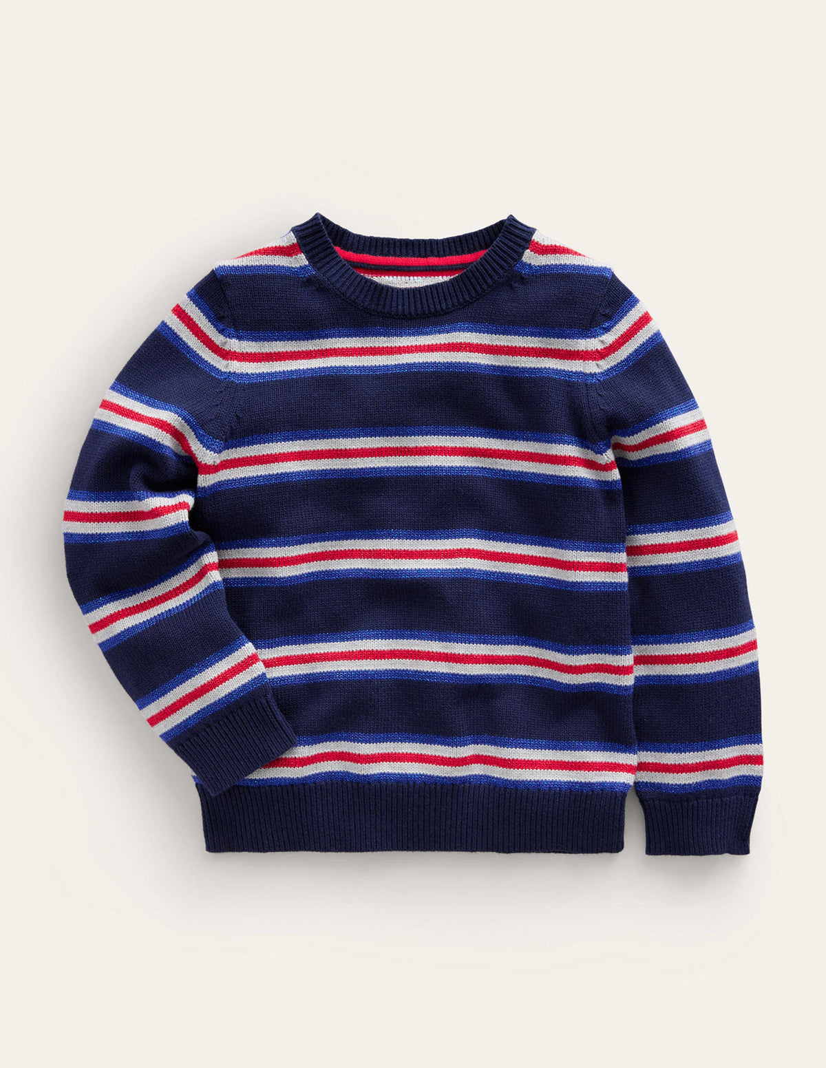 Sparkle Stripe Sweater-French Navy Stripe - Image 1