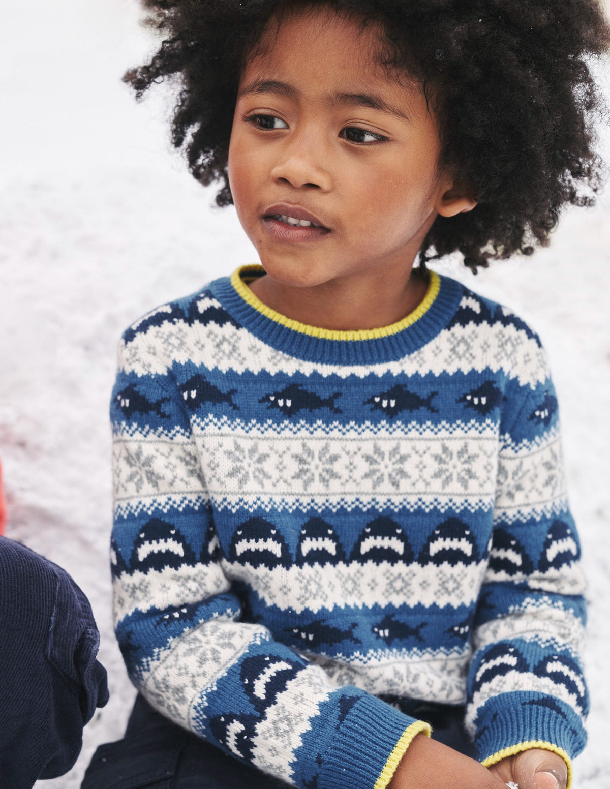 All Over Fair Isle Sweater-Dark Cobalt Sharks-4