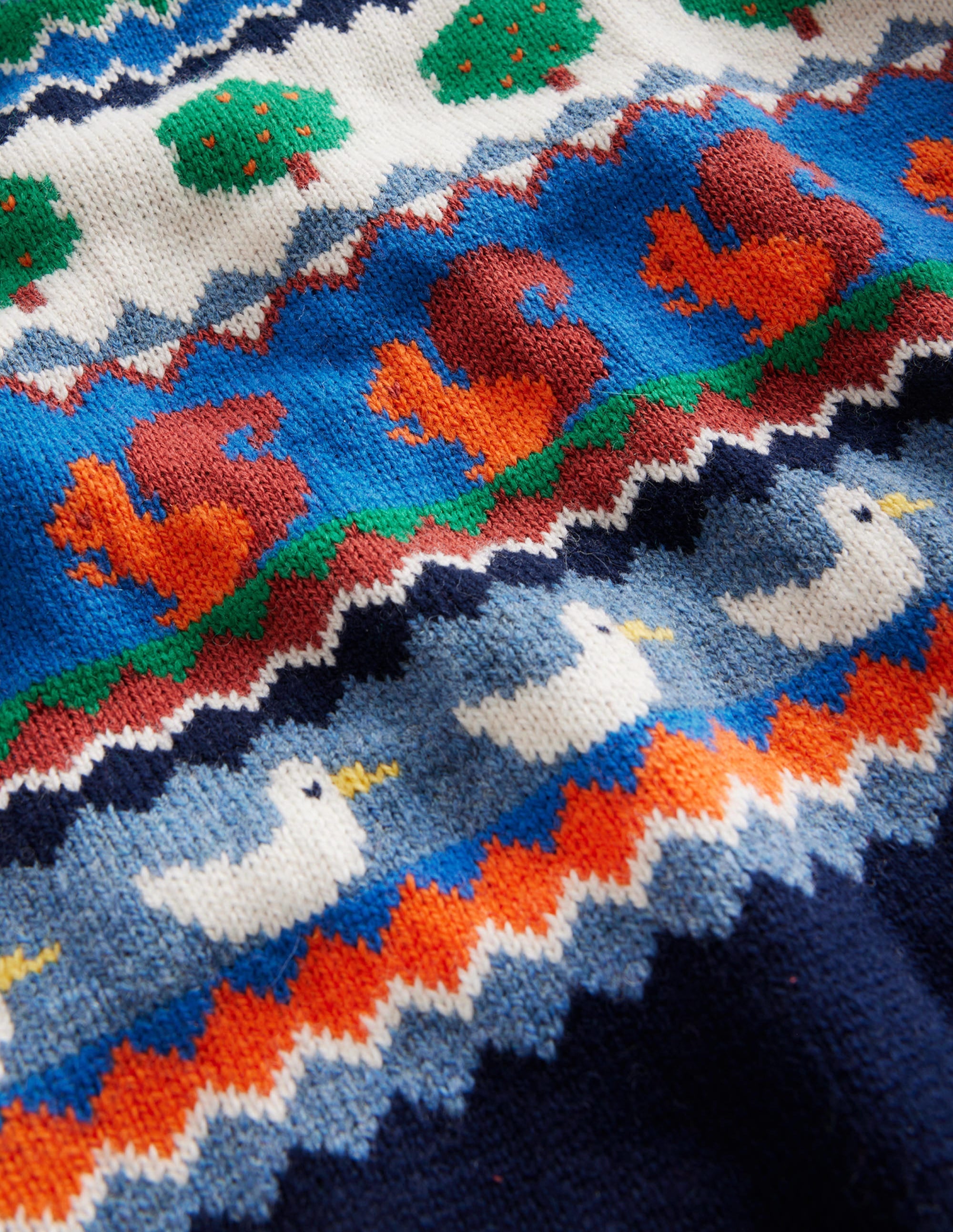 All Over Fair Isle Sweater-Multi Nature Fair Isle - Image 3