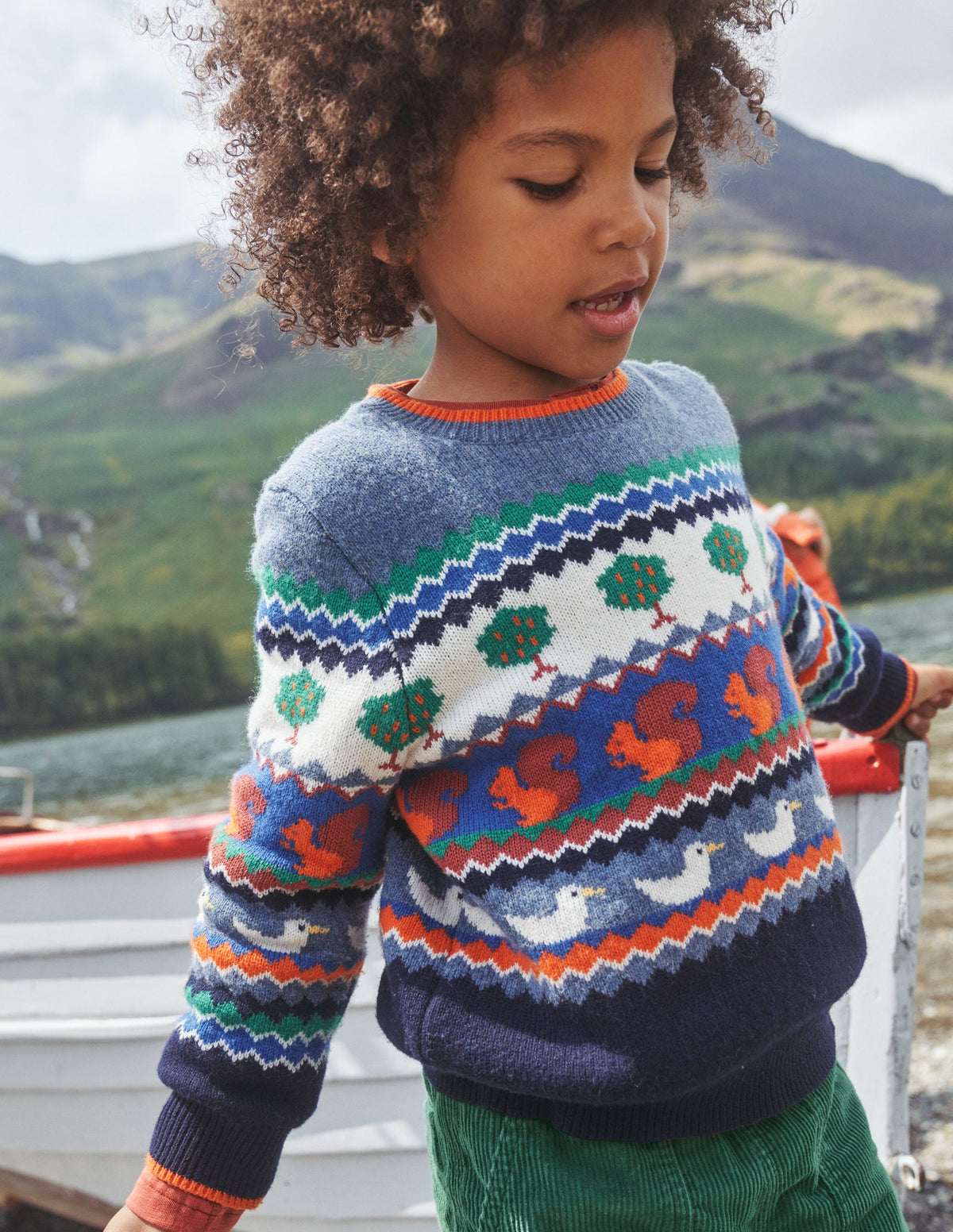 All Over Fair Isle Sweater-Multi Nature Fair Isle - Image 4