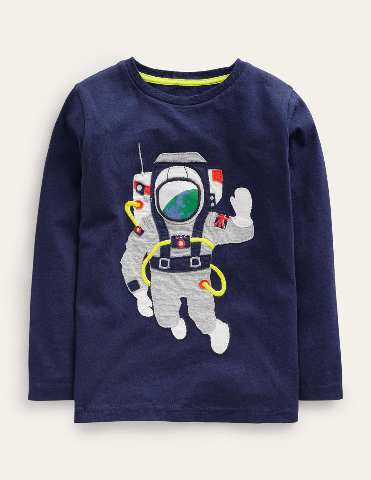 Lift-the-flap Space T-shirt-College Navy - Image 1