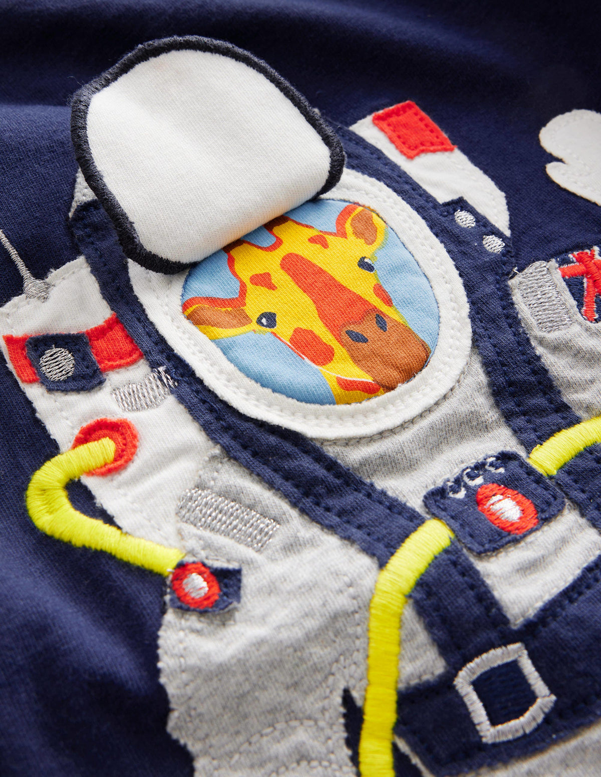 Lift-the-flap Space T-shirt-College Navy - Image 2