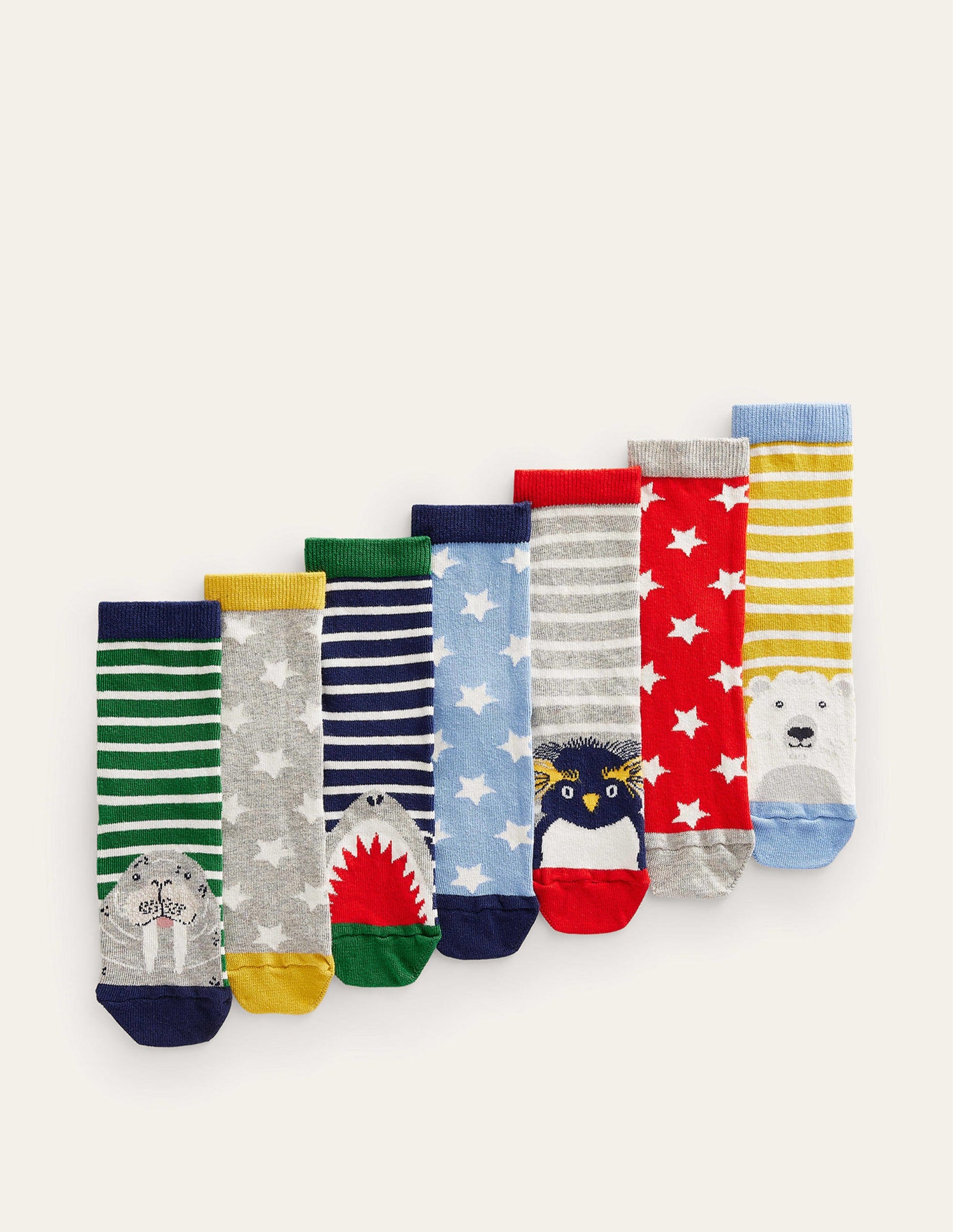 Socks 7 Pack-Arctic Animals-1