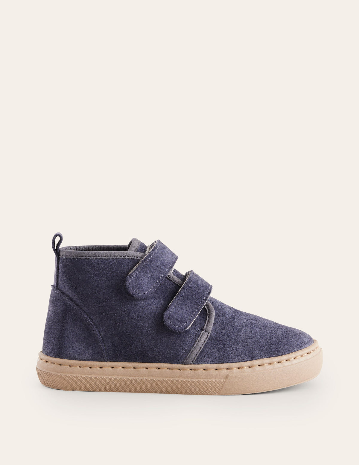 Suede Strap Boots-Navy - Image 1