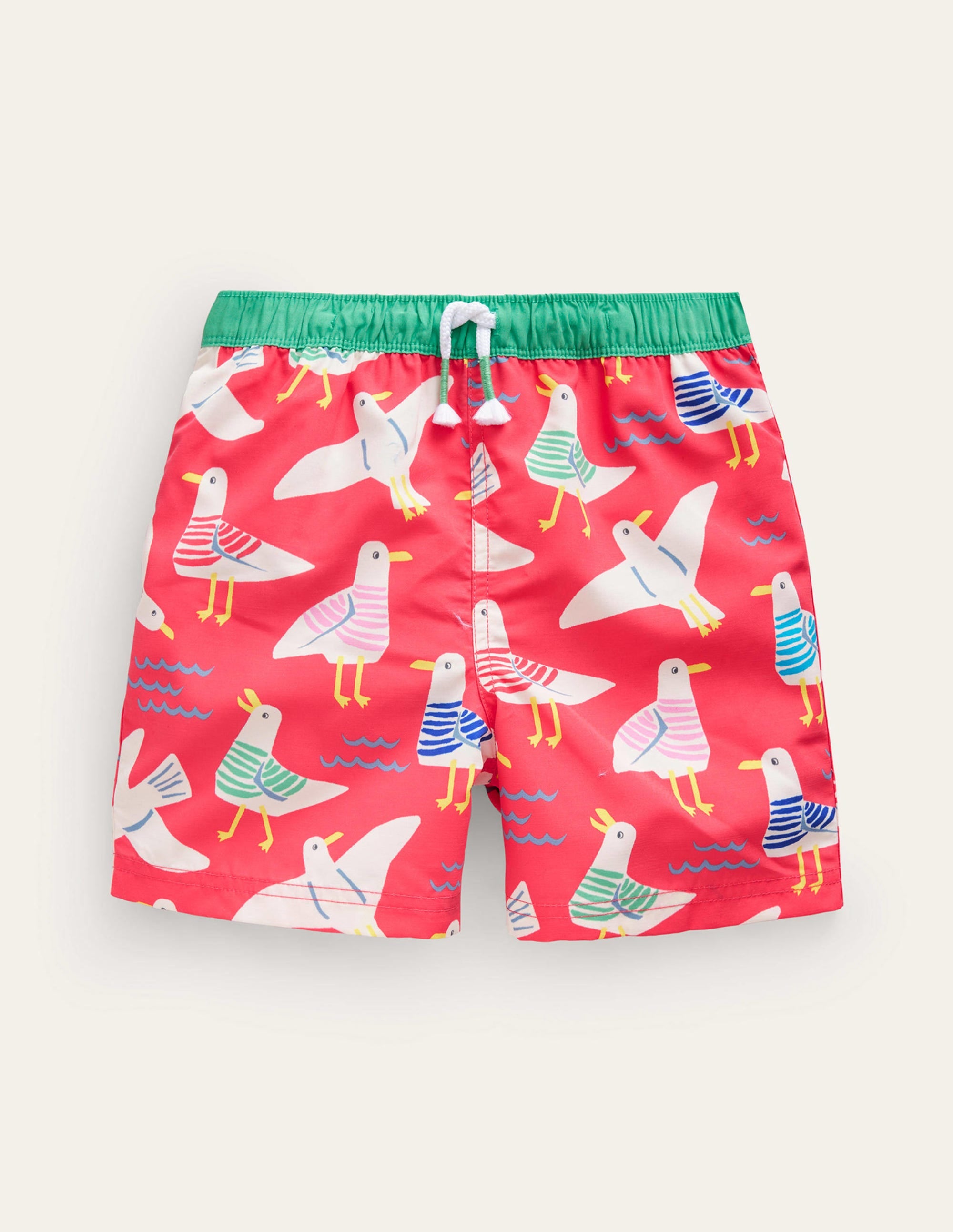 Swim Shorts-Cayenne/ Eggnog Seagulls - Image 1