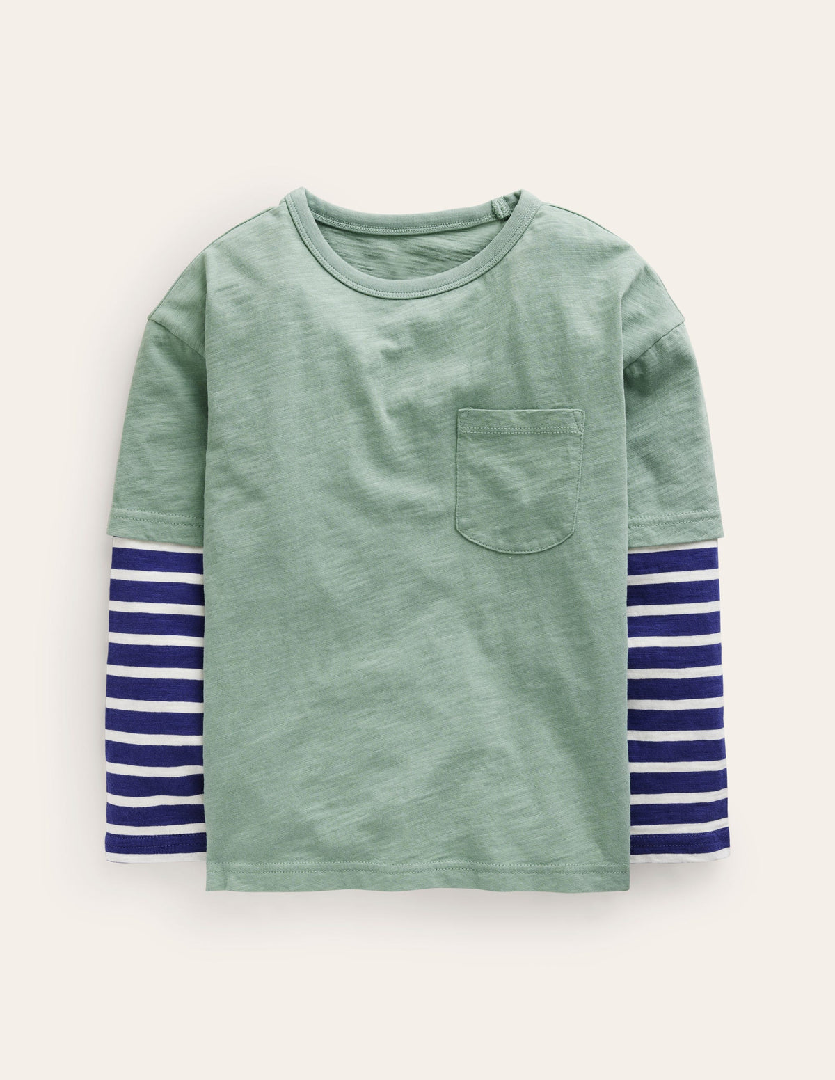 Layered Long-Sleeve T-Shirt-Green Smoke-1