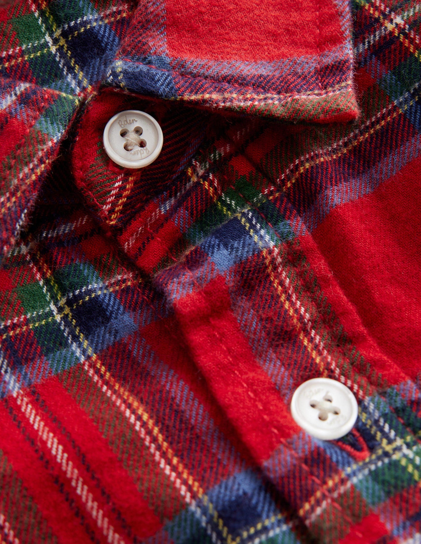 Brushed Flannel Shirt-Red / Blue Check