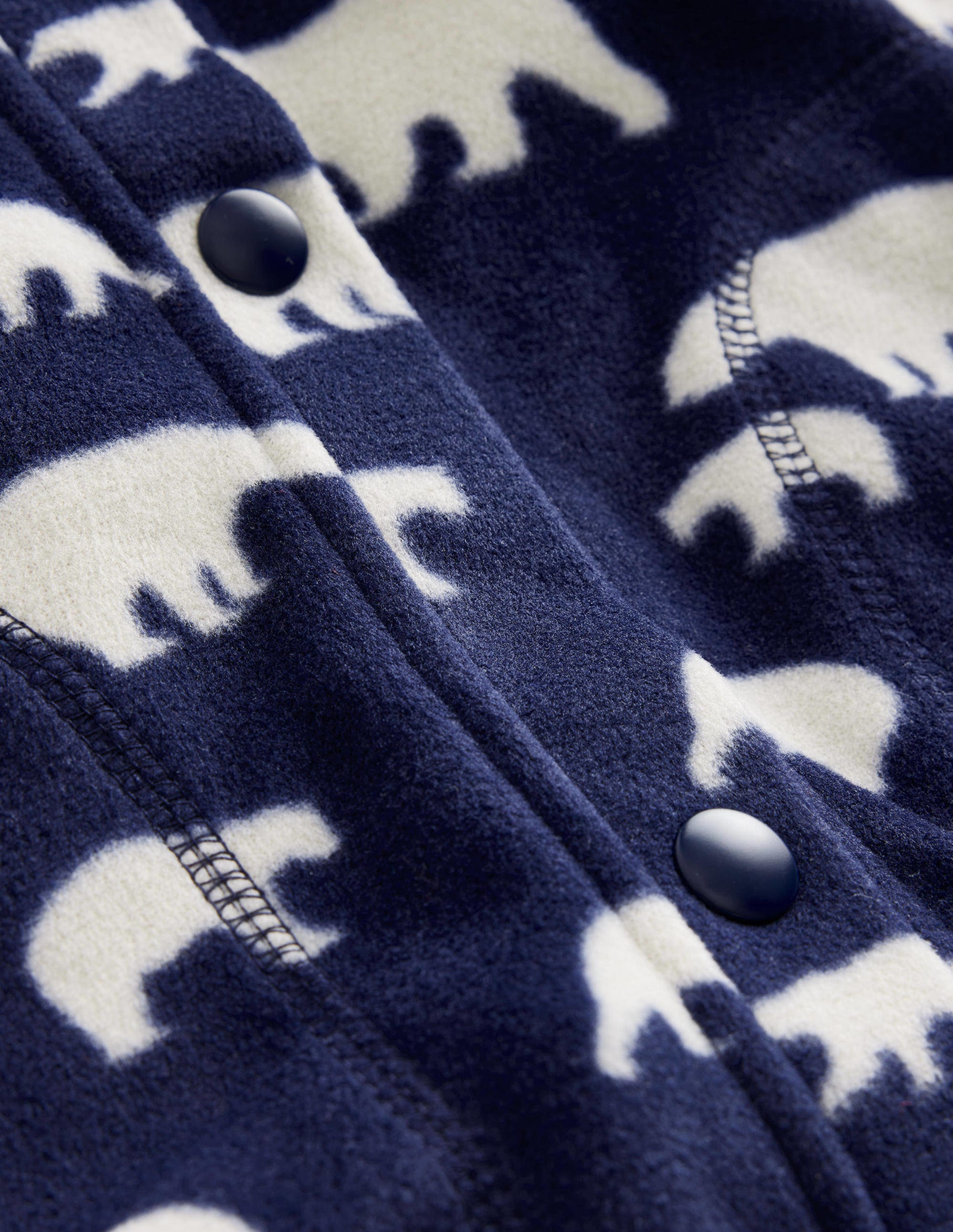Cosy Fleece-Navy Polar Bears - Image 3