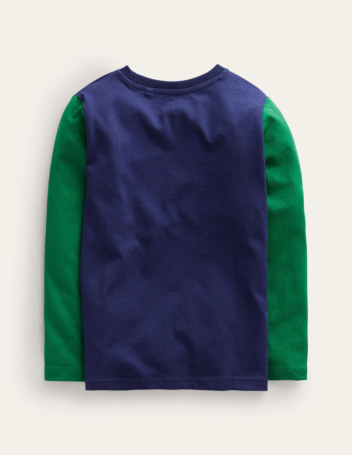 Novelty Printed T-shirt-College Navy/Deep Green - Image 2