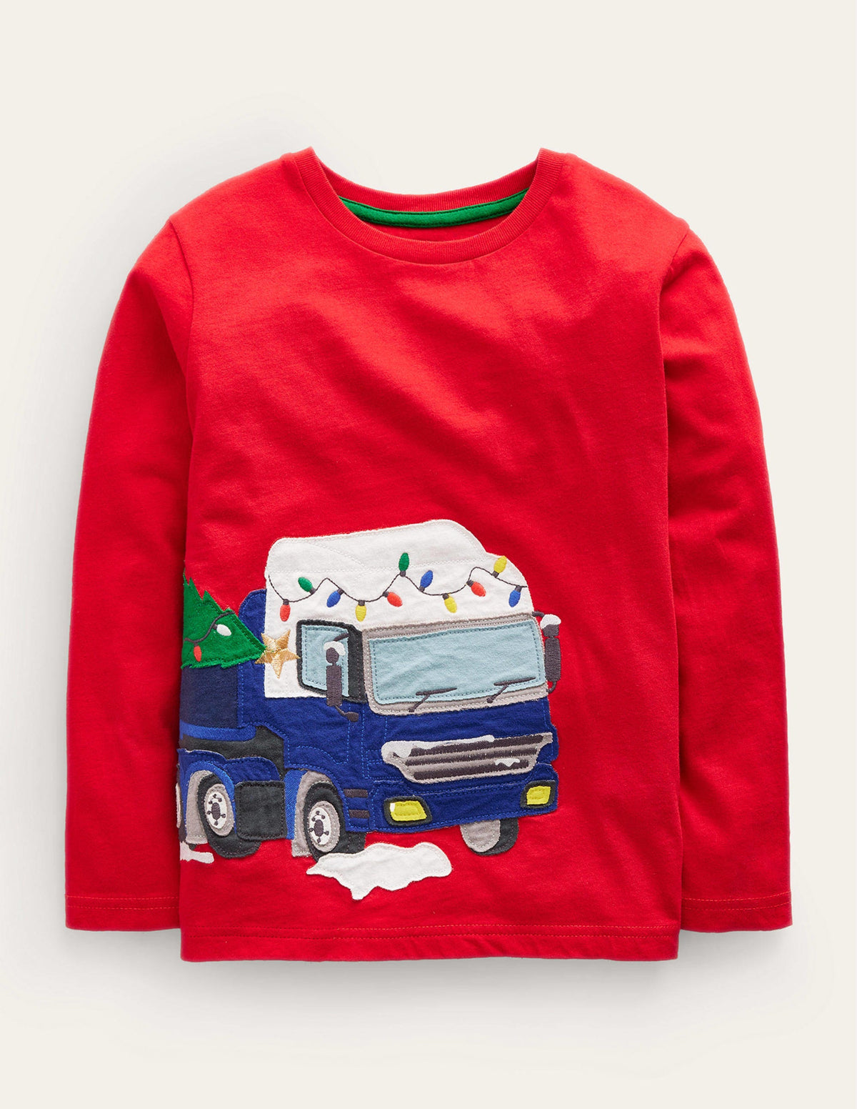 Truck Appliqué T-shirt-Rockabilly Red Tree - Image 1