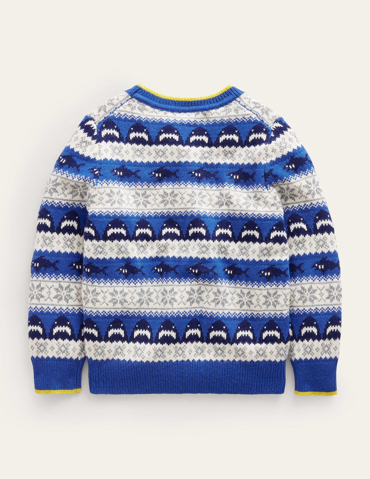 All Over Fair Isle Sweater-Dark Cobalt Sharks-2