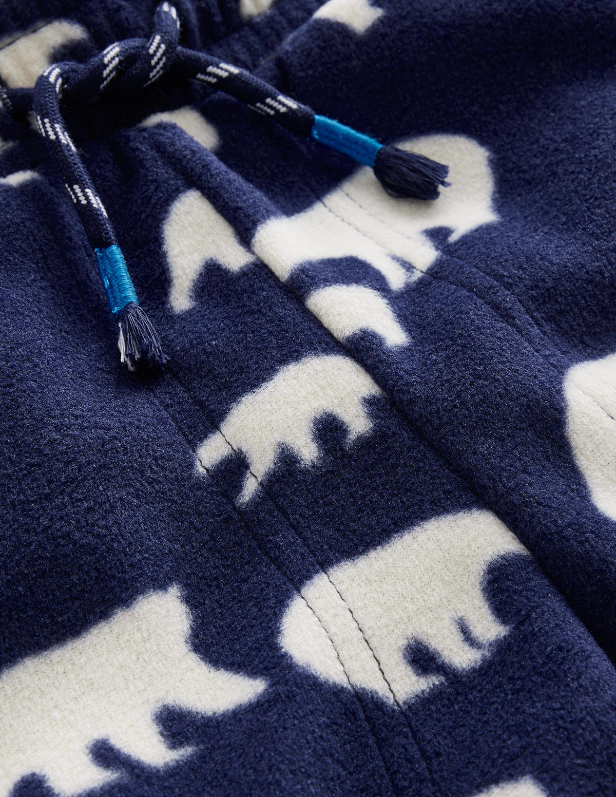 Printed Fleece Joggers-College Navy Polar Bear - Image 3