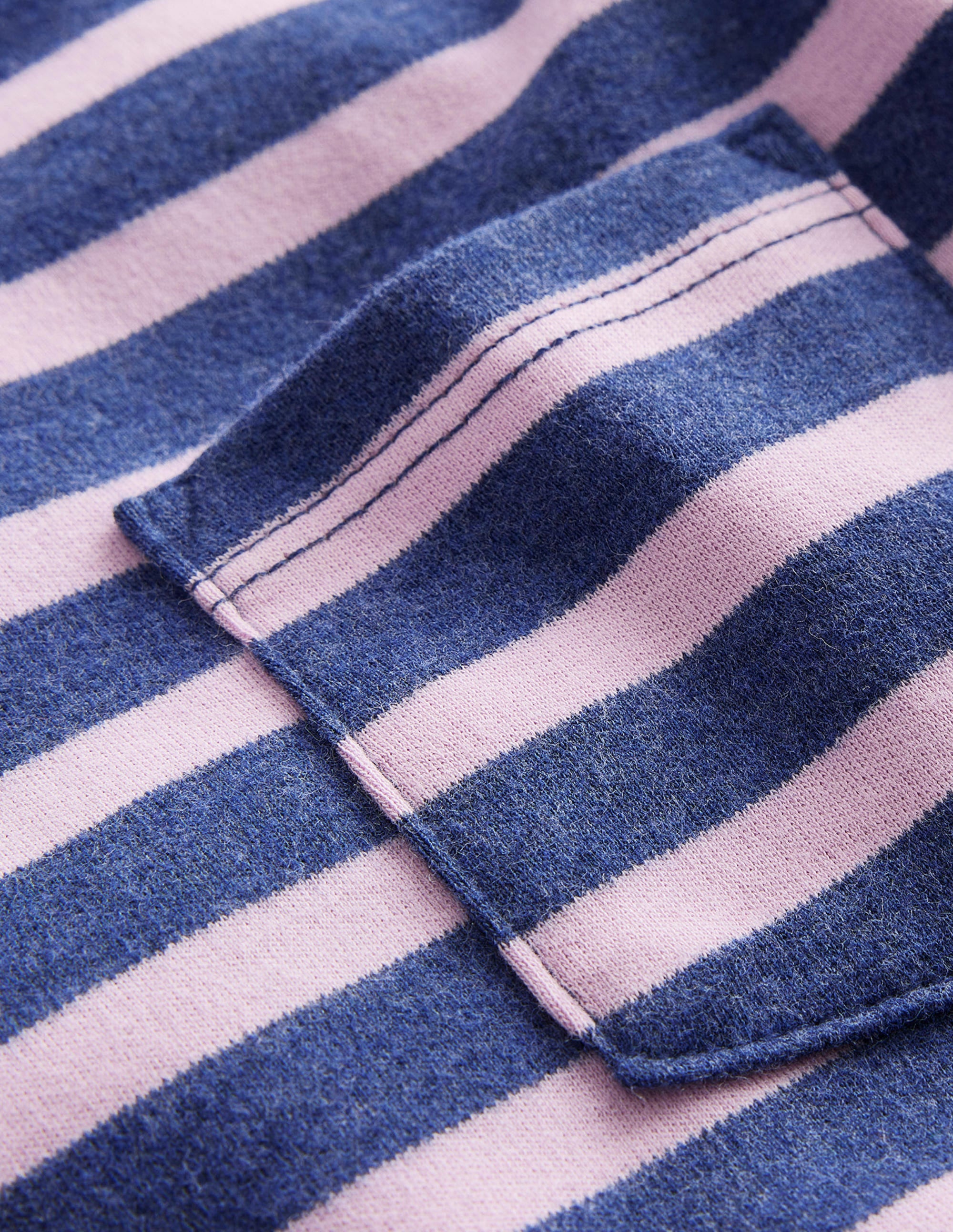 Supersoft Long Sleeve T-shirt-College Navy Marl/Lilac - Image 3