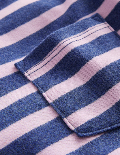 Supersoft Long Sleeve T-shirt-College Navy Marl/Lilac-3