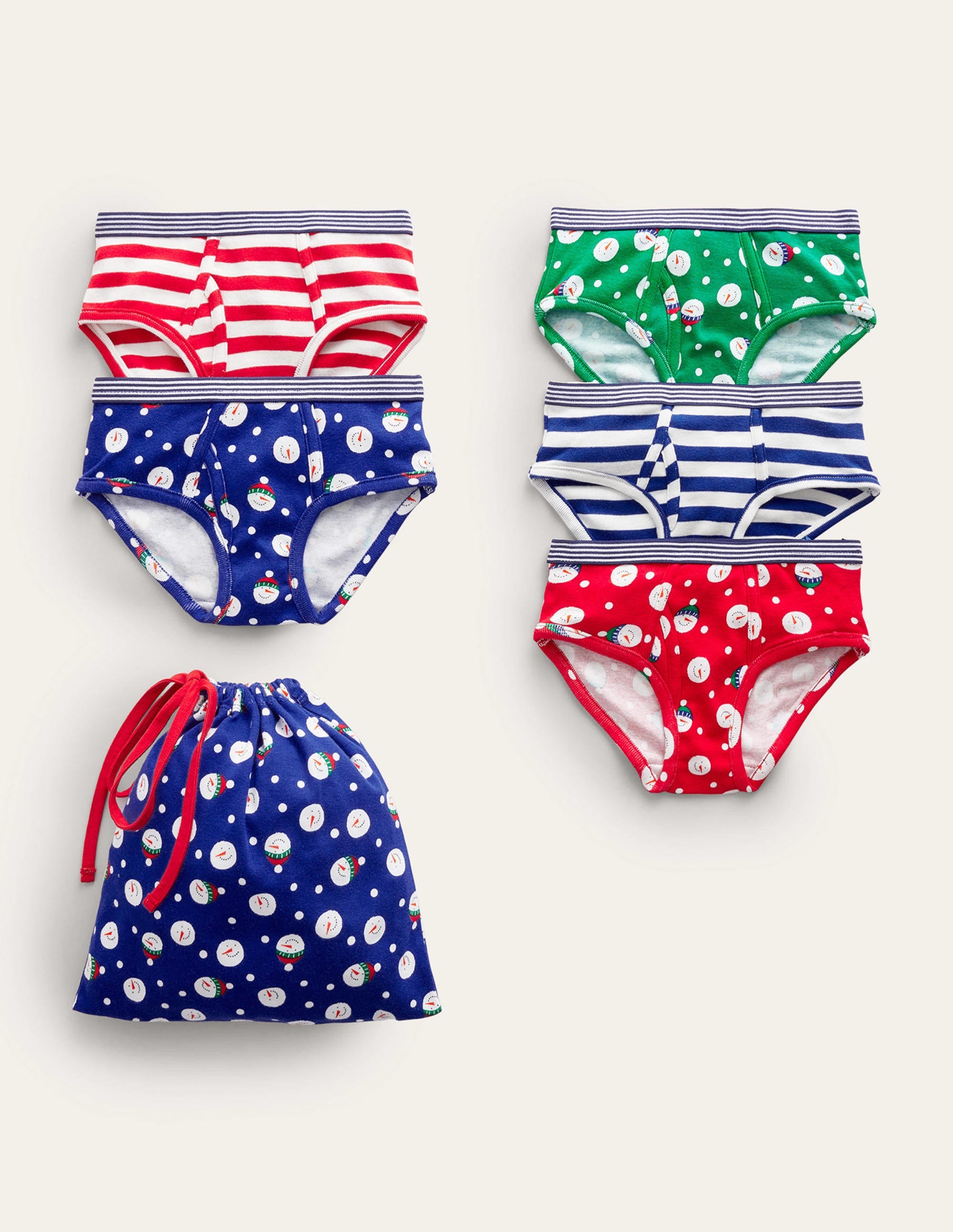 Underwear 5 Pack-Multi Snowman - Image 1