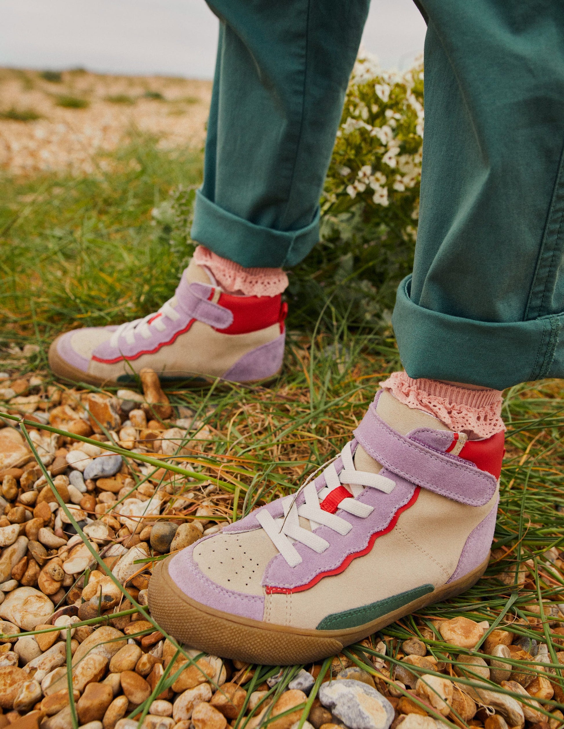 Leather High Tops-Aster Purple-3