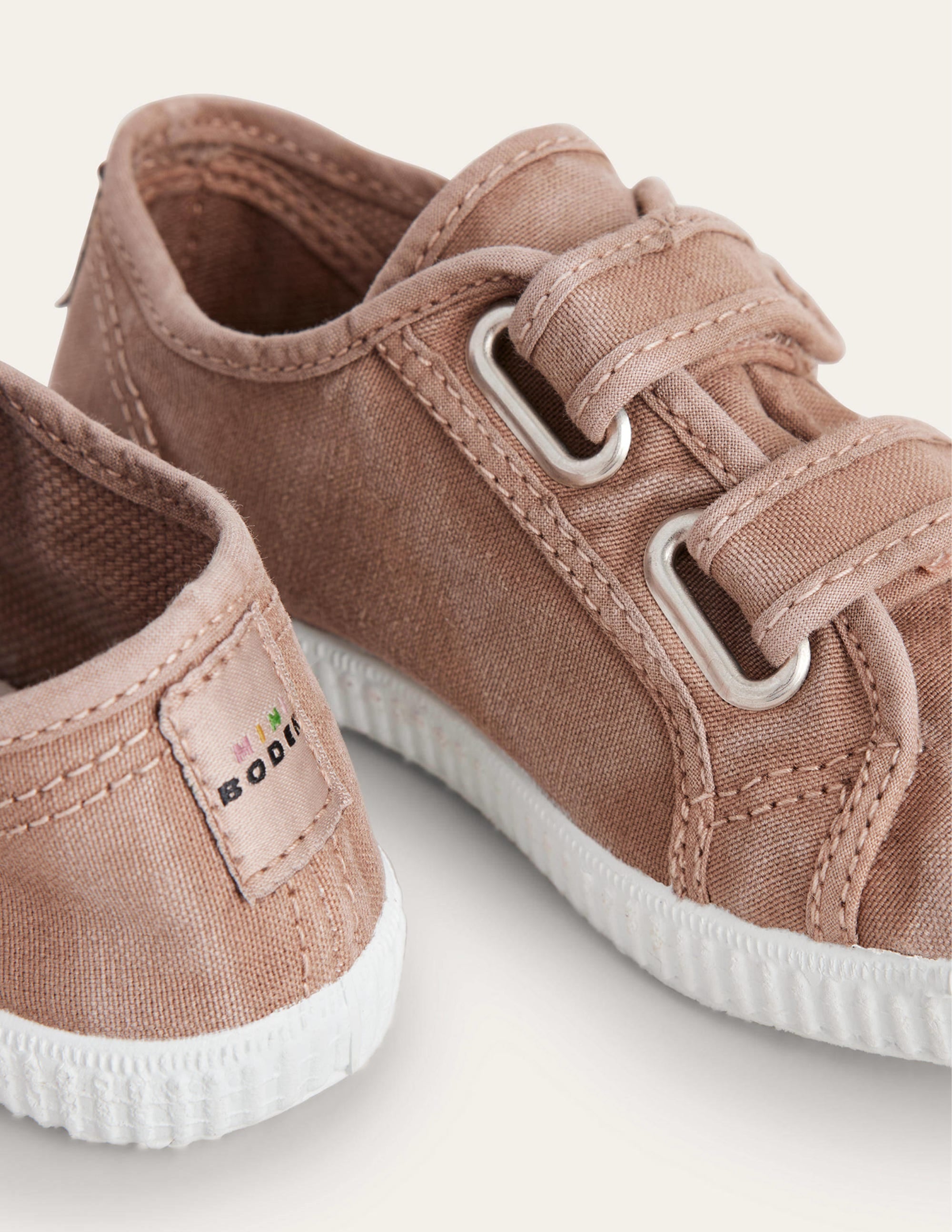 Double Strap Canvas Shoes-Brown - Image 3