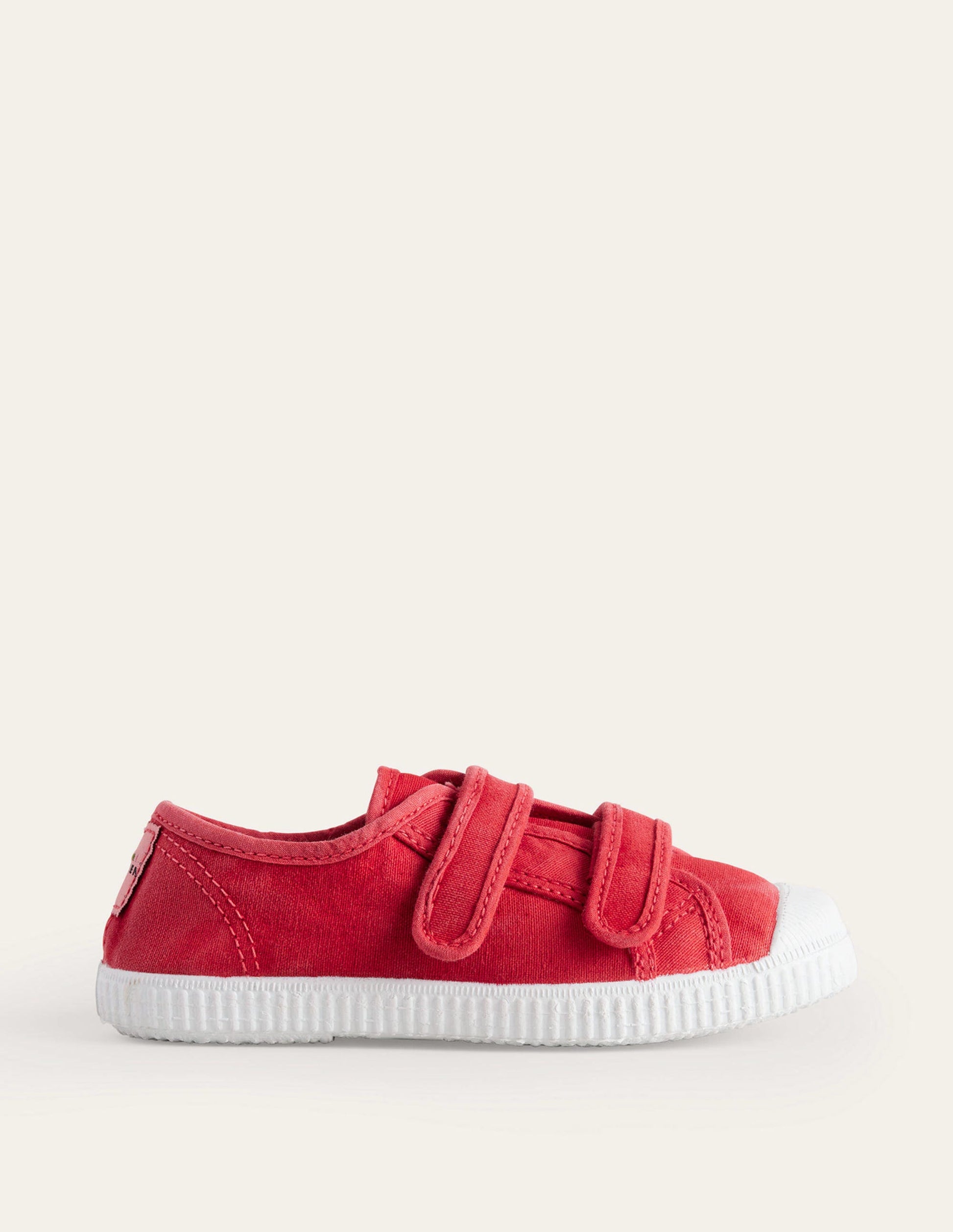 Double Strap Canvas Shoes-Red-1
