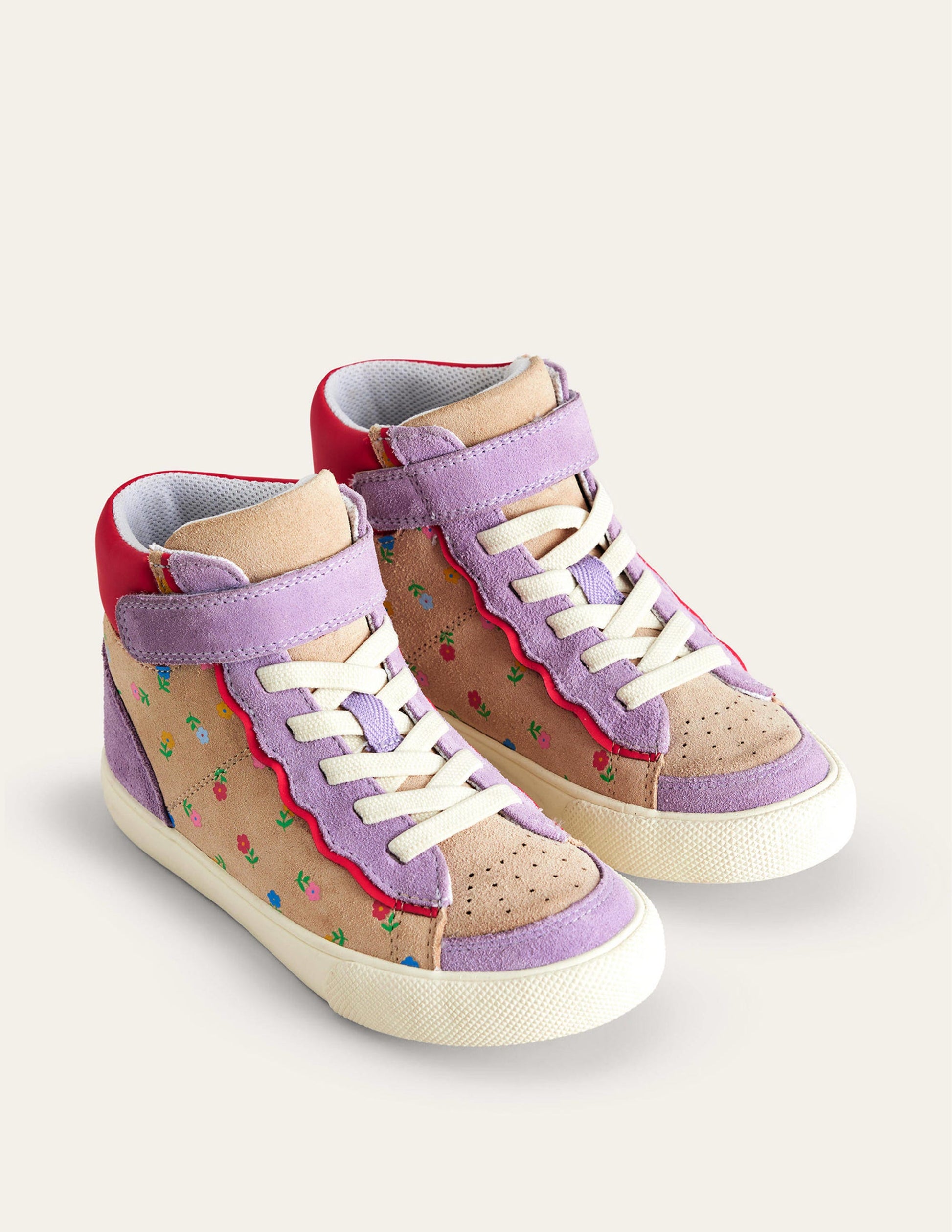 Leather High Tops-Aster Purple-2