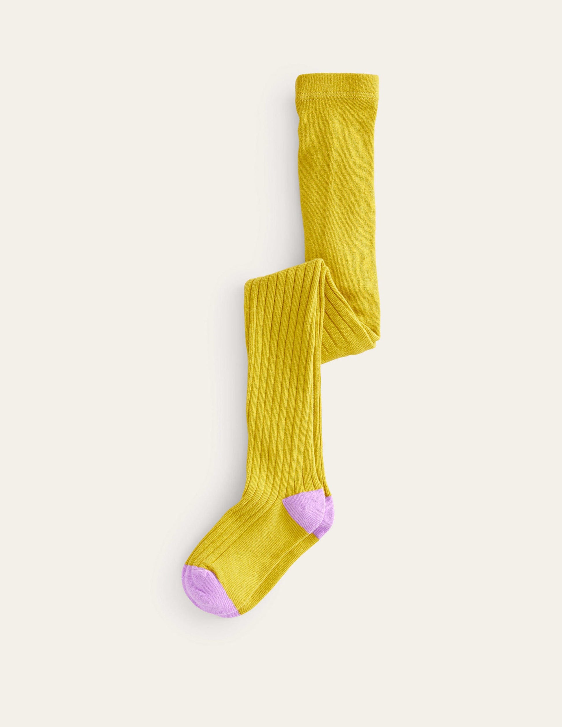 Ribbed Tights-Oil Yellow-1