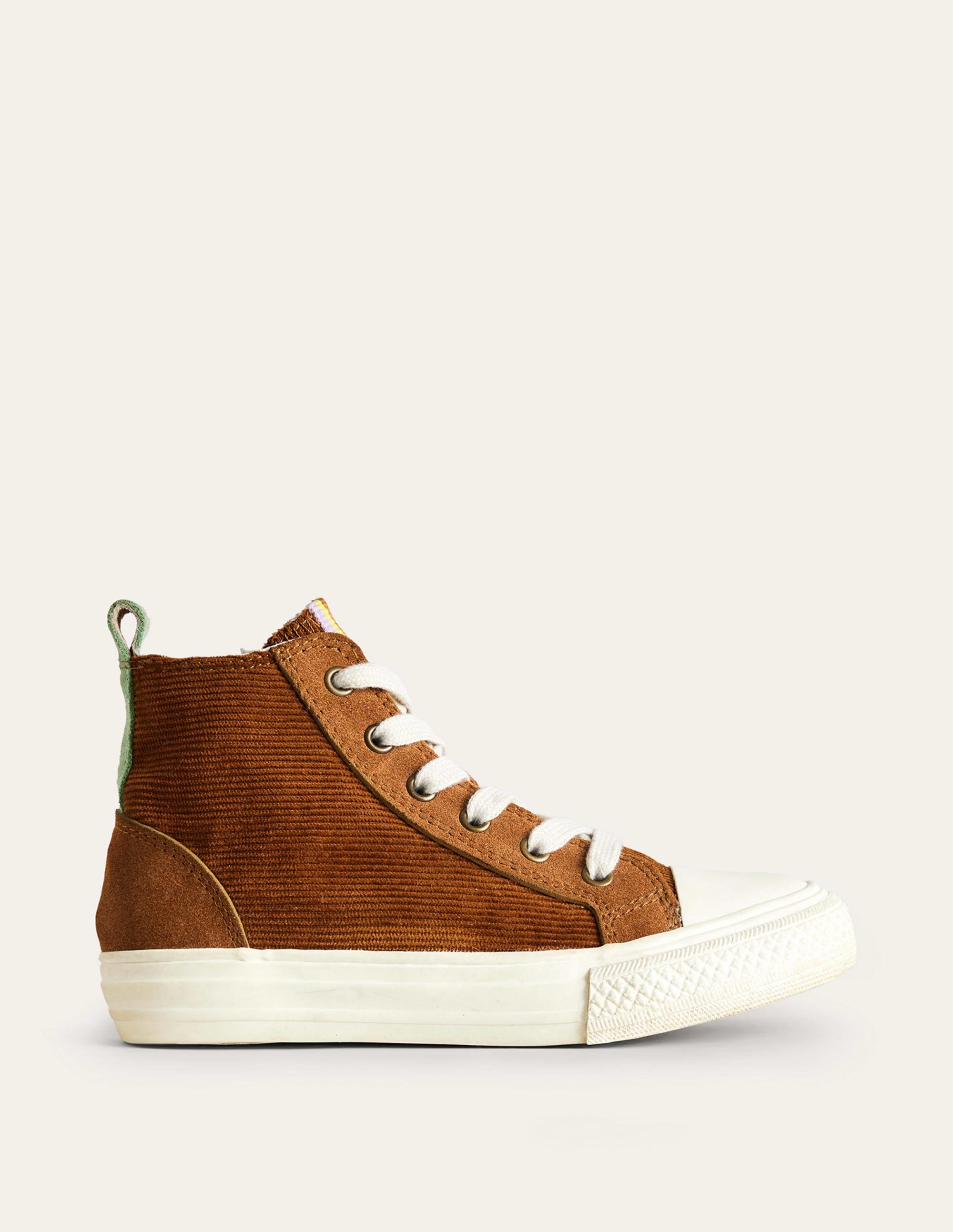 Corduroy High Tops-Brown - Image 1