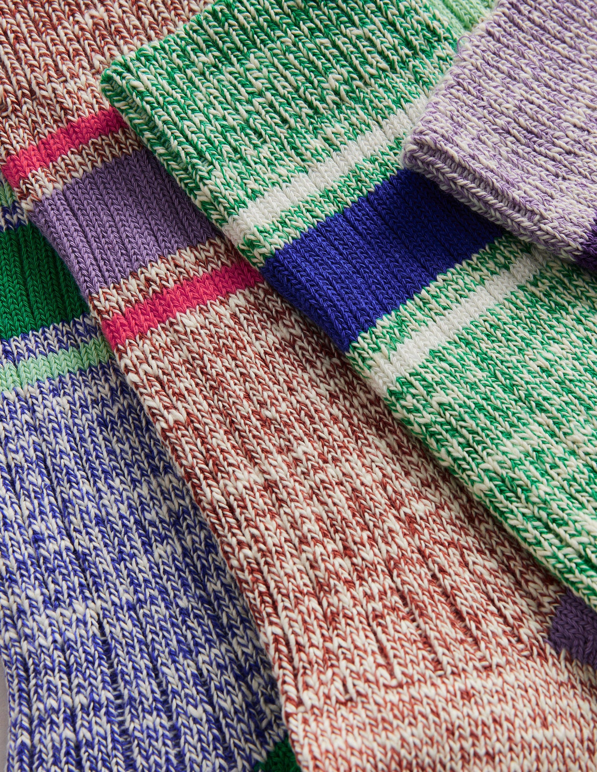 Chunky Socks 5 Pack-Multi Stripe-2