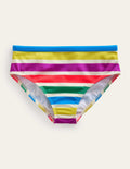 Patterned Bikini Bottoms-Day Tripping Stripe