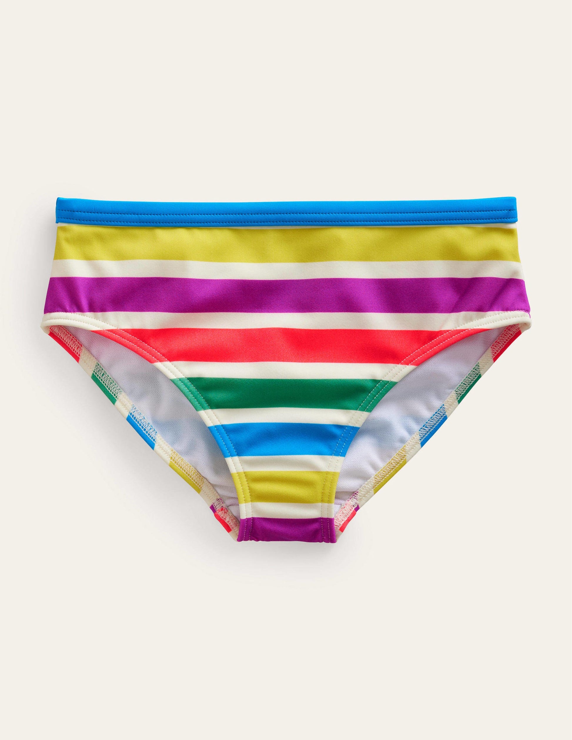 Patterned Bikini Bottoms-Day Tripping Stripe-1