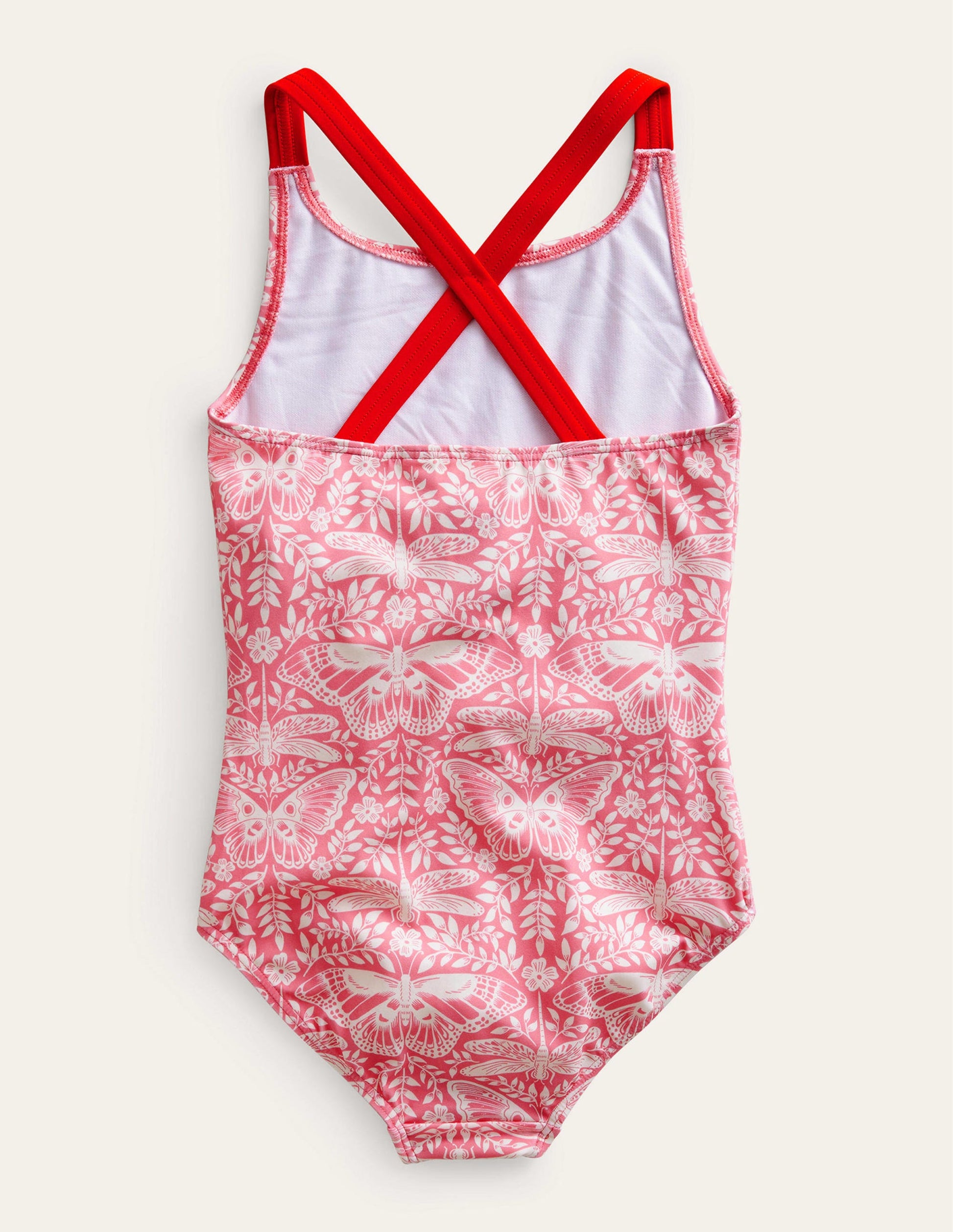 Cross-back Printed Swimsuit-Carousel Butterfly Toile-2