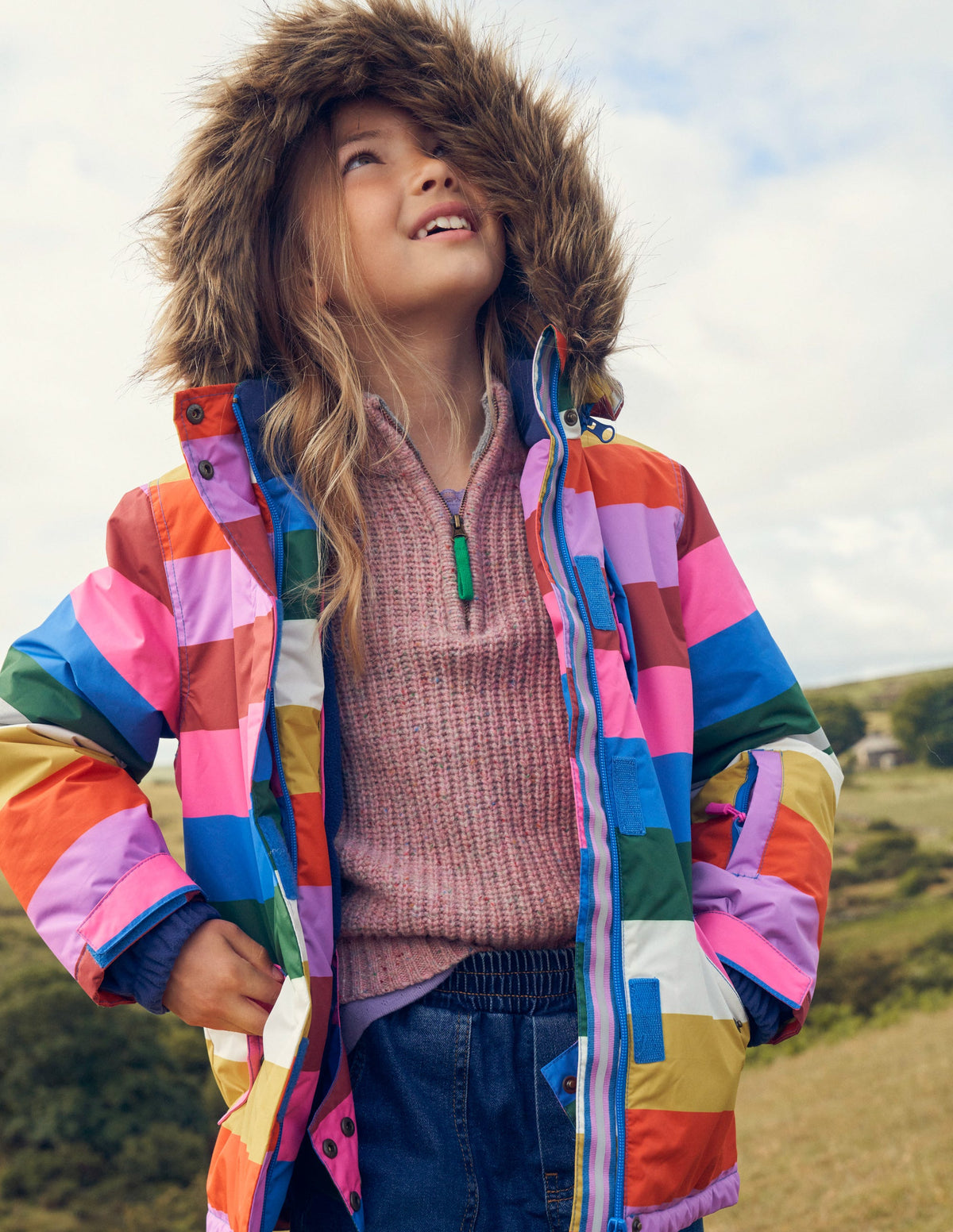All-weather Waterproof Jacket-Multi Stripe-5
