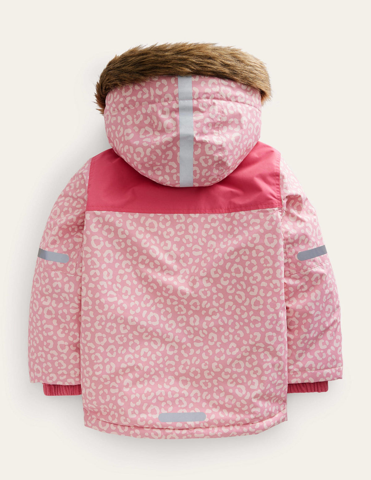All-weather Waterproof Jacket-Pink Leopard - Image 2