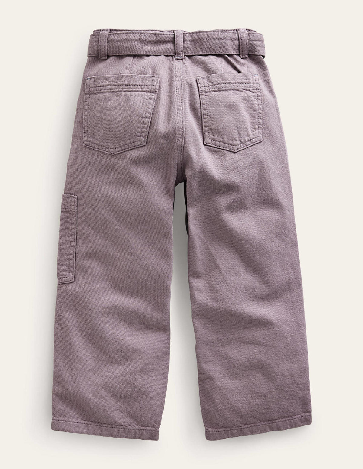 Tie Waist Cargo Pants-Mammoth Breath Purple - Image 2