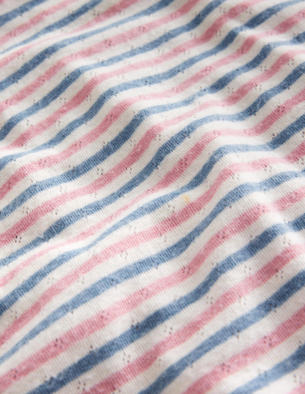 Long Sleeve Pointelle Top-Multi Stripe-3