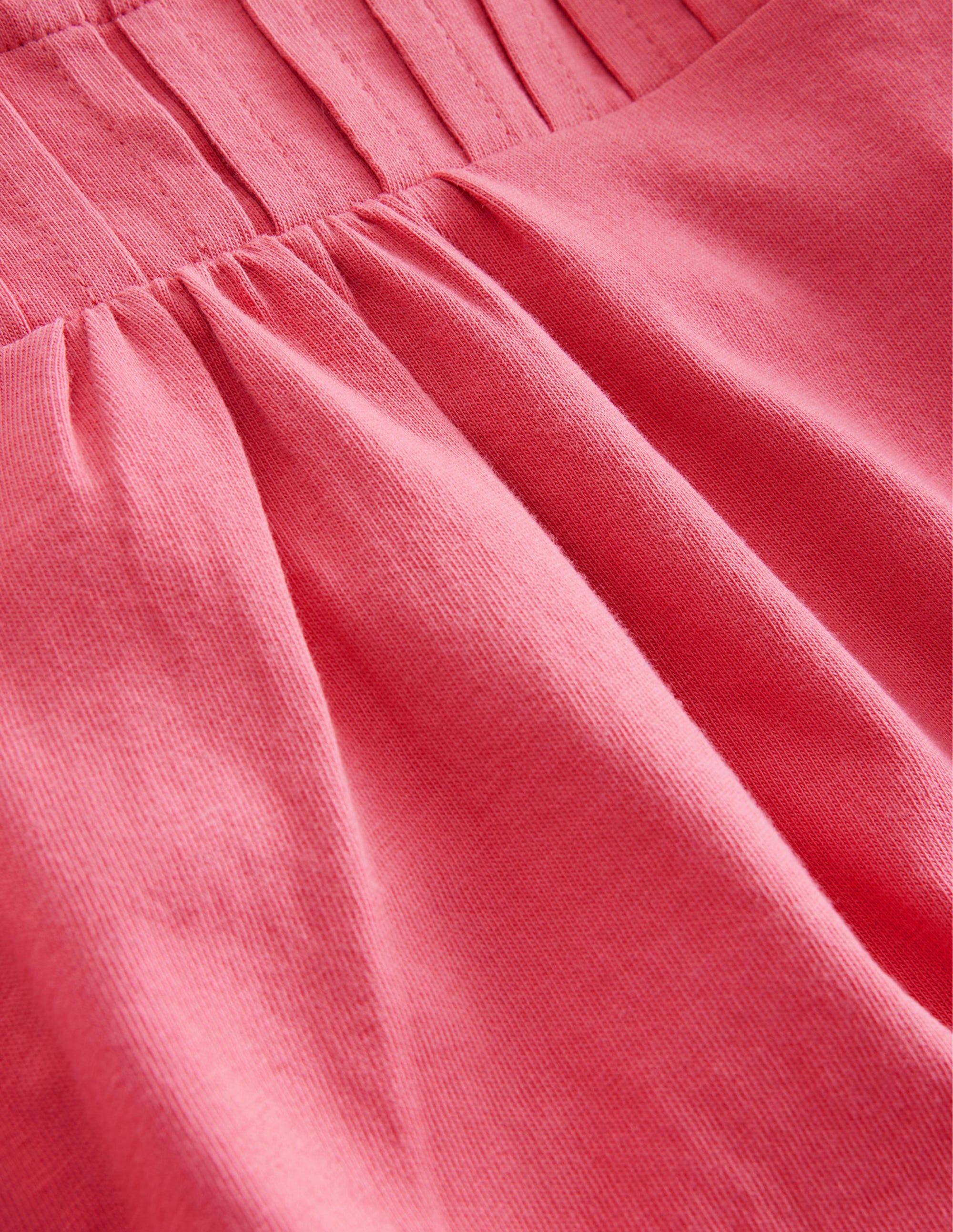 Scallop Detail Long Sleeve Top-Blush Pink - Image 3