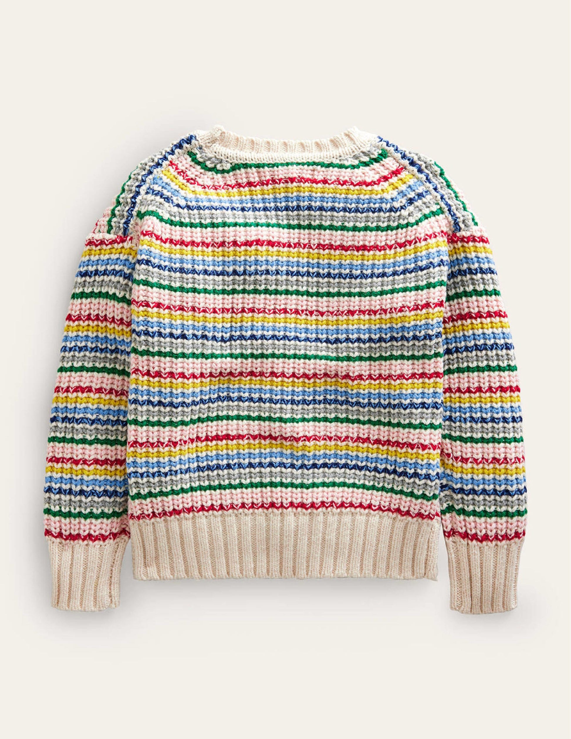 Chunky Striped Sweater-Ivory Multi Stripe-2