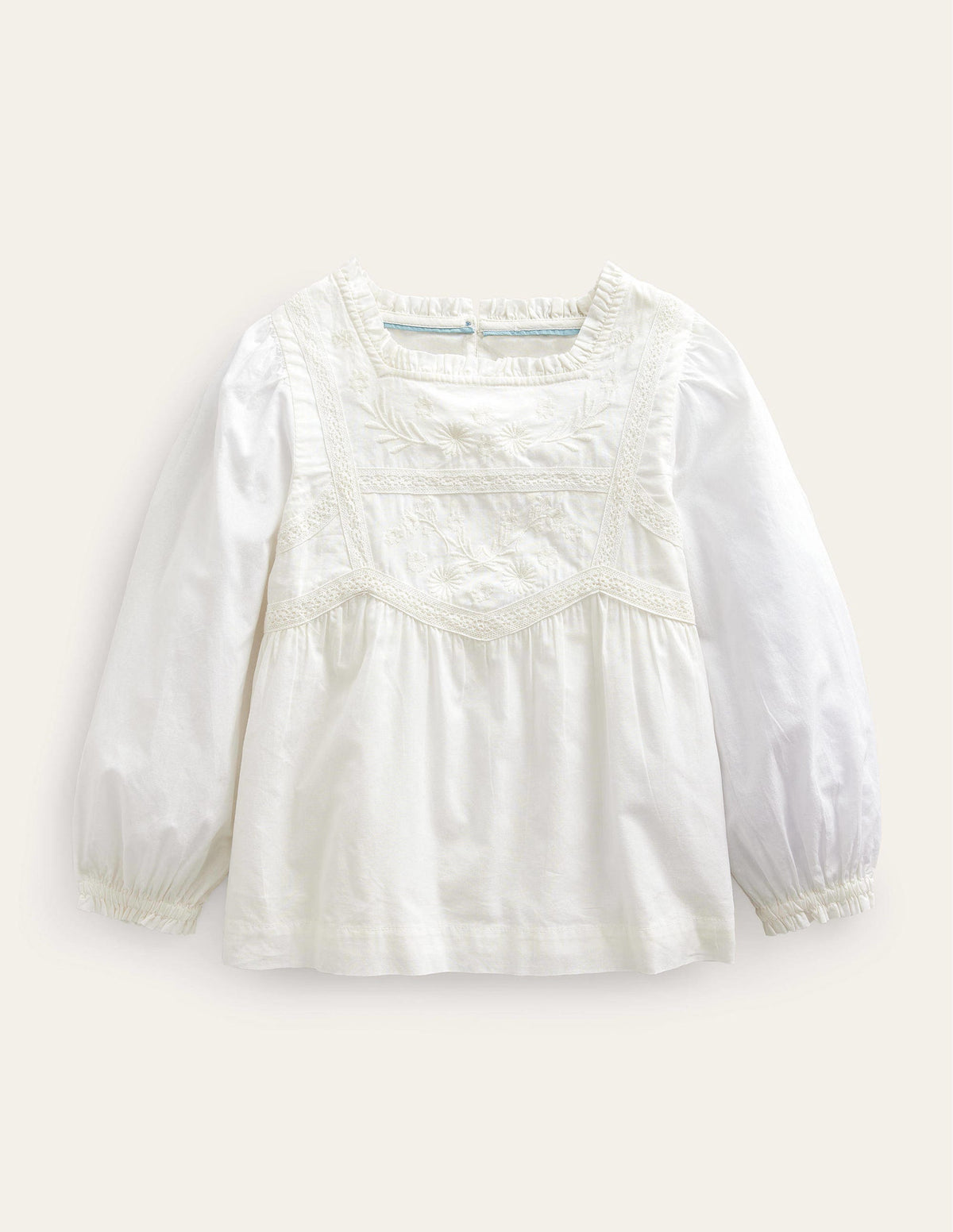 Pretty Lace Blouse-Ivory - Image 1