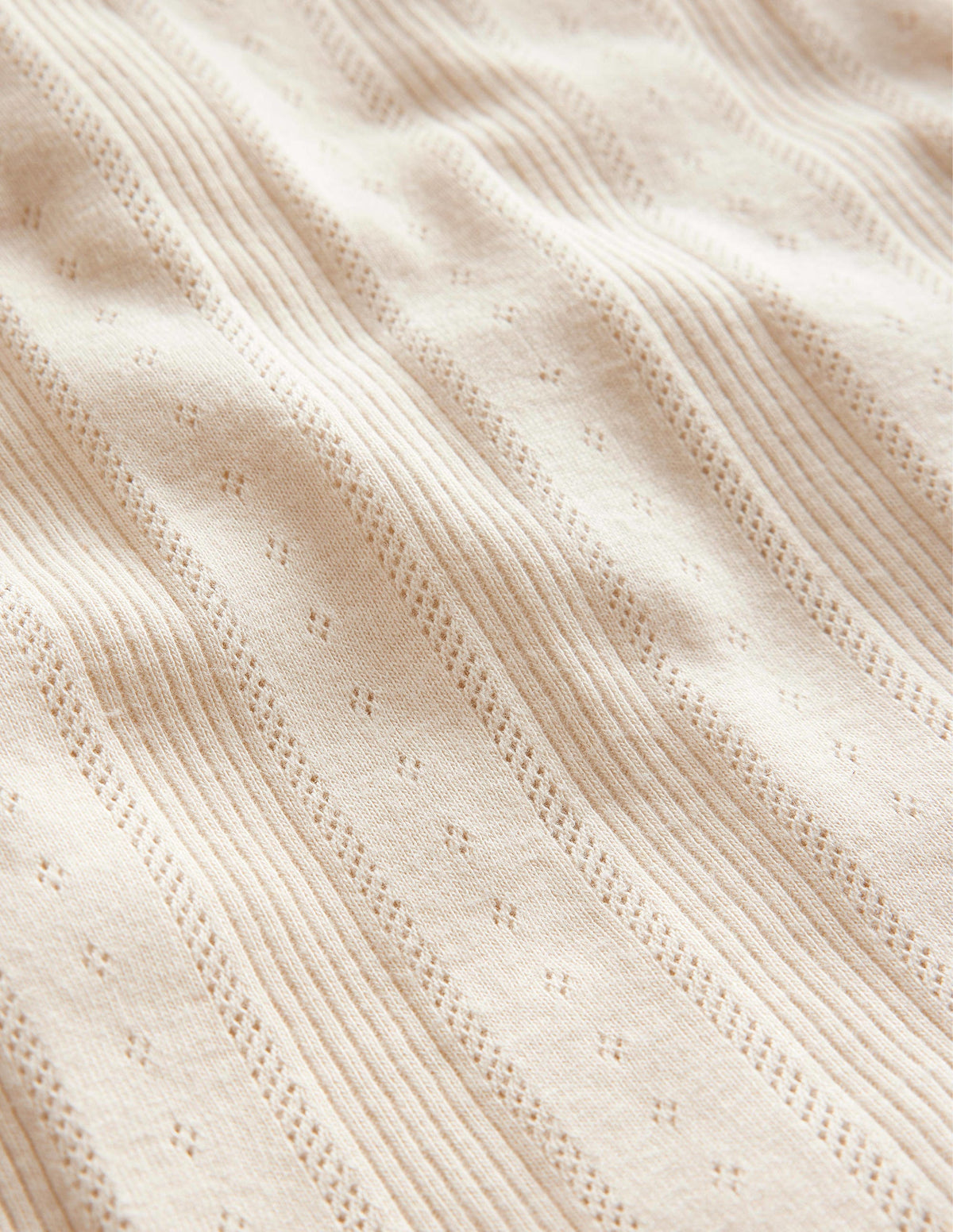 Pointelle Tank Top-Ivory-3